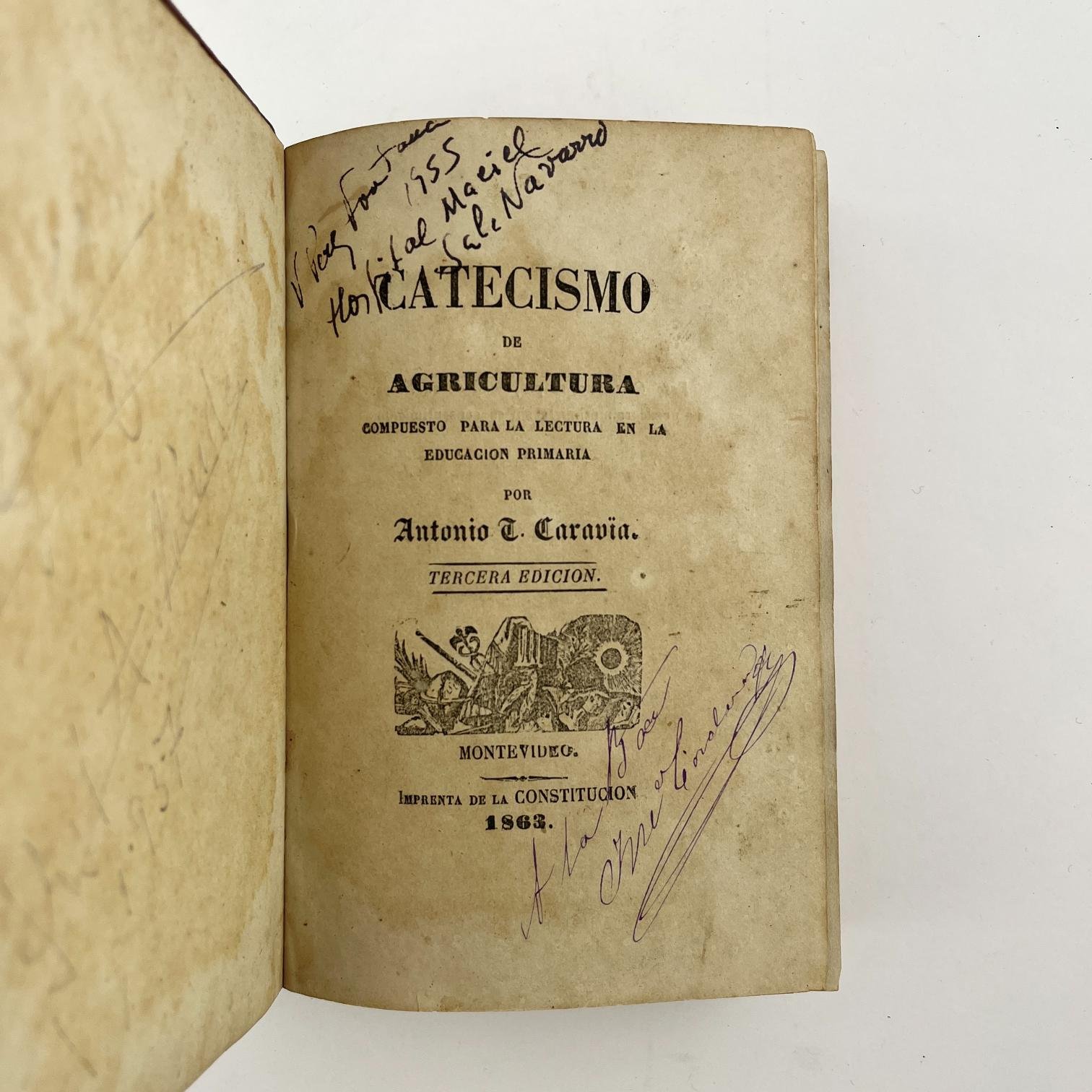 ANTONIO CARAVIA
Catecismo de Agricultura Encuadernado con:
Nociones necesarias al cultivador Encuadernado con:
El ingerto (sic) y la poda