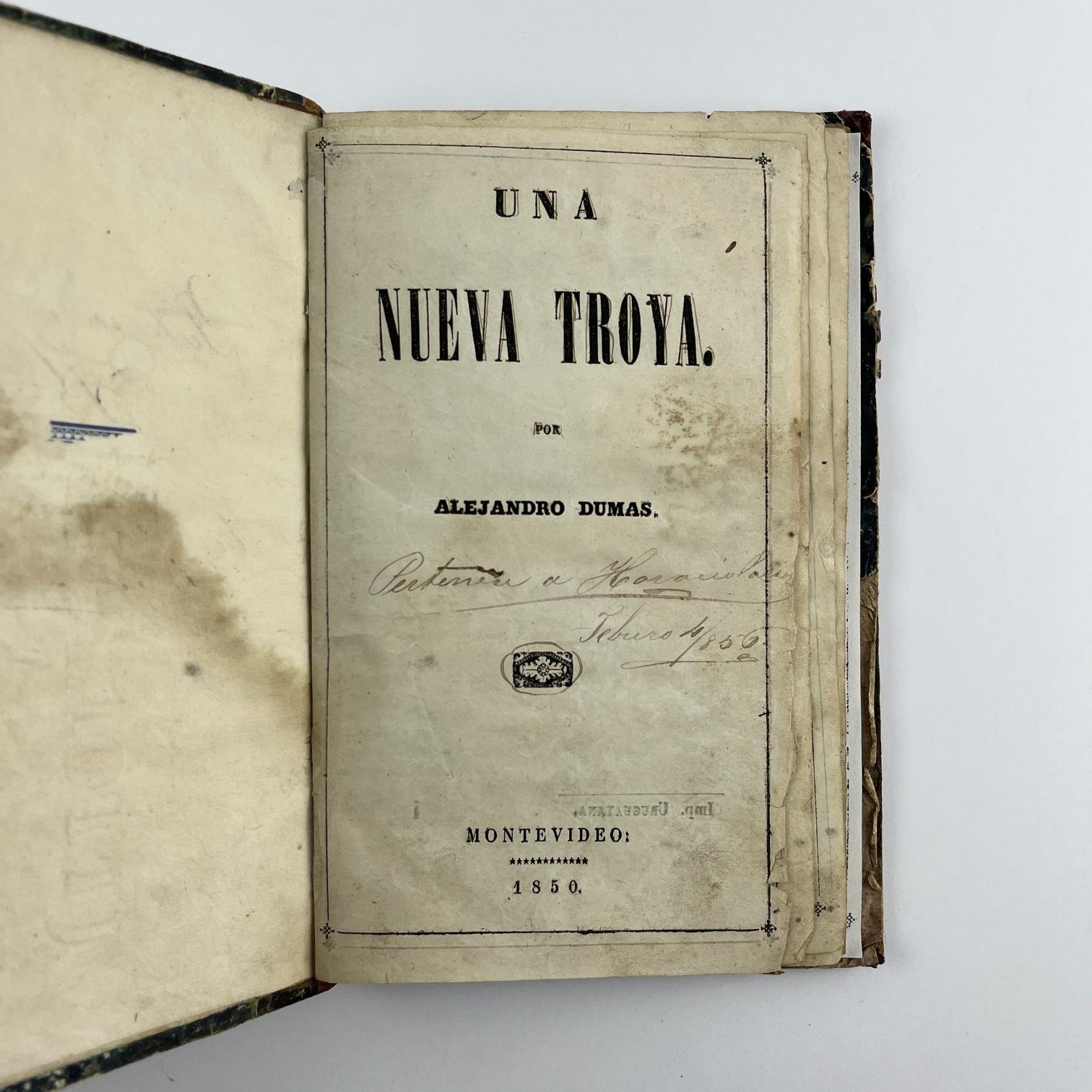 ALEJANDRO DUMAS
Una nueva Troya
