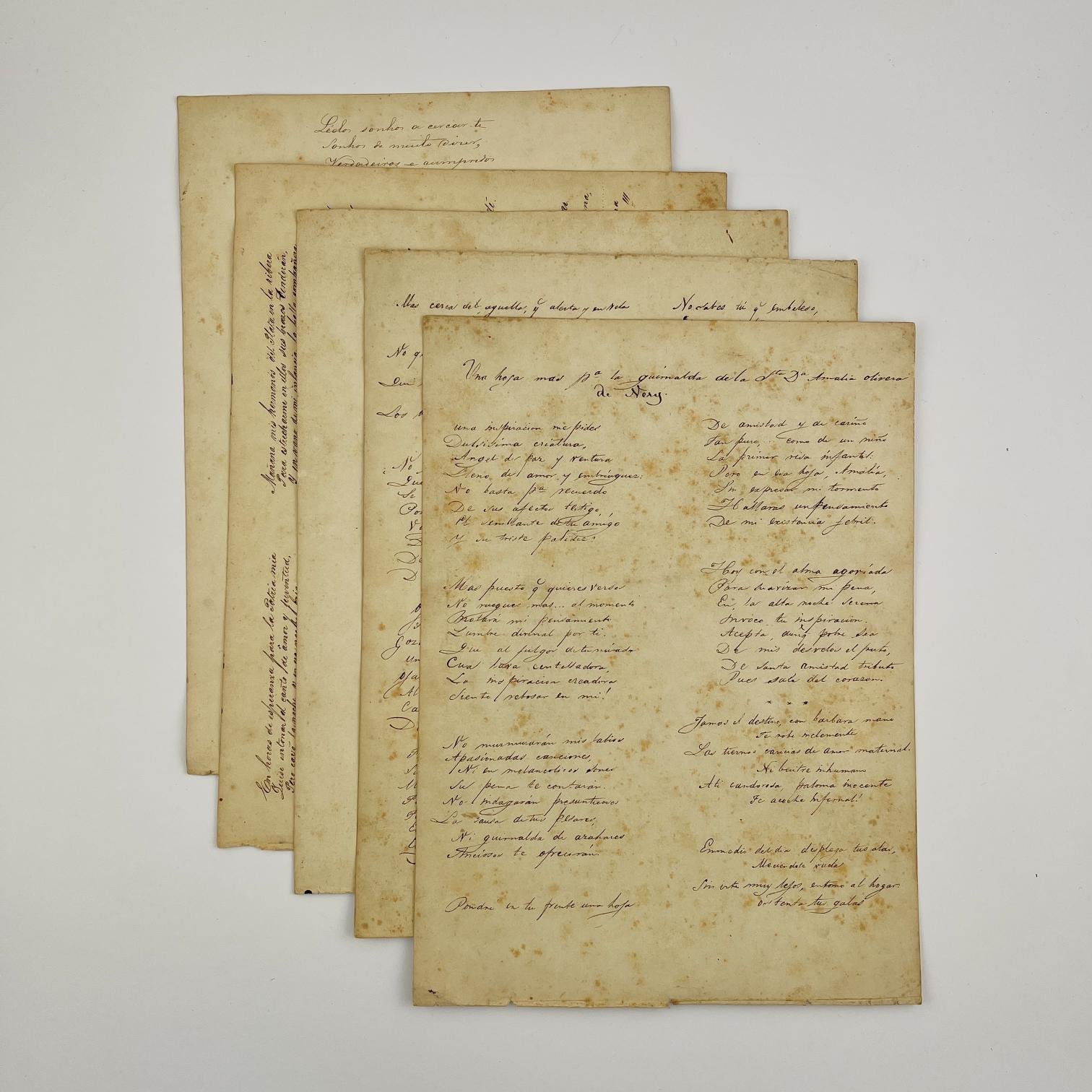 ALEJANDRO MAGARIÑOS Y OTROS
Guirnalda de la Srta Amalia Olivera de Nery