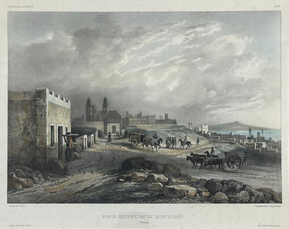 THEODORE FISQUET. Puerta de la Ciudadela de Montevideo