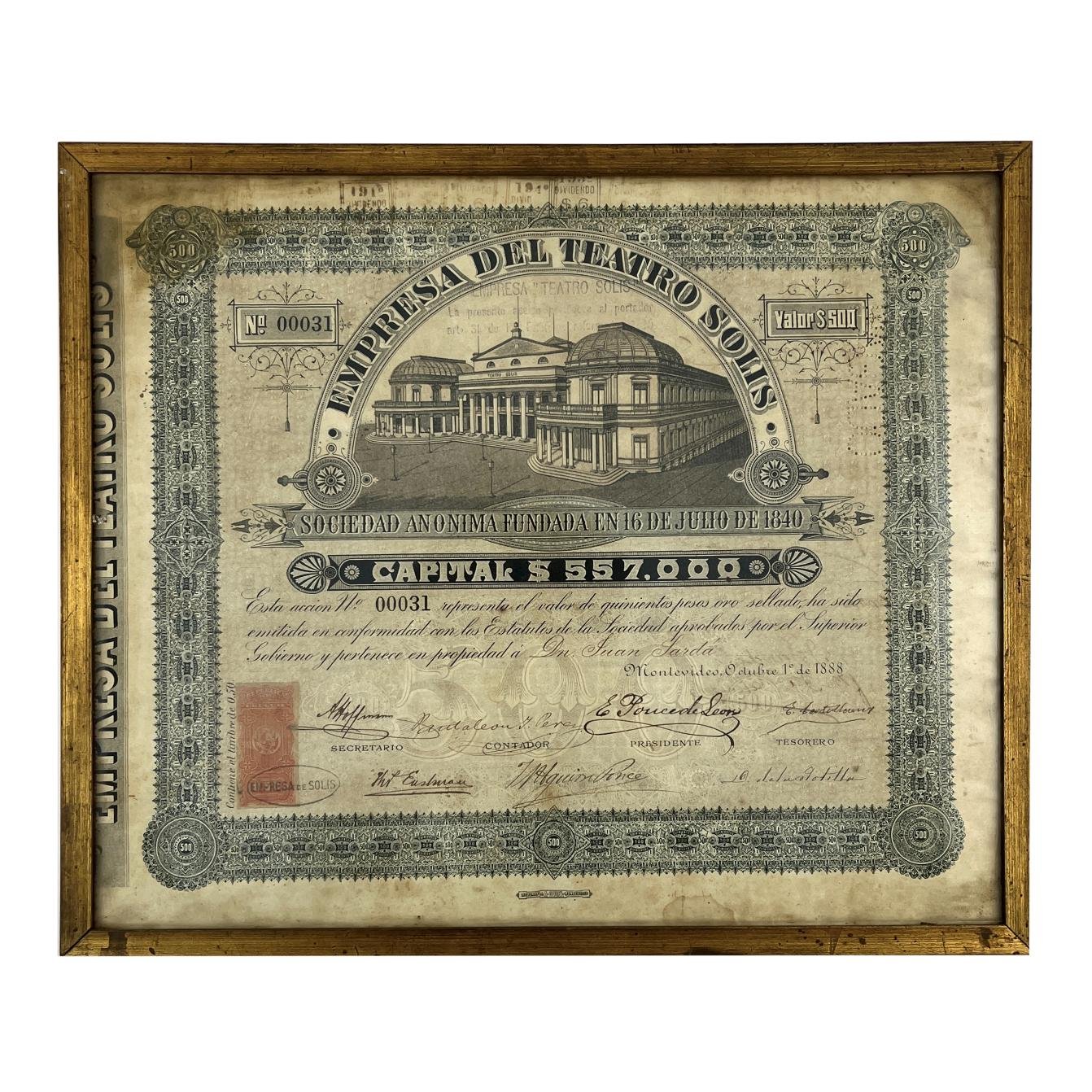 Acción. Empresa del Teatro Solís.