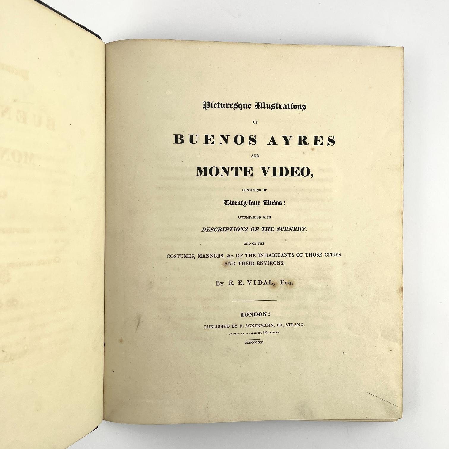 EMERIC ESSEX VIDAL
Buenos Ayres and Monte Video, consisting of (…)