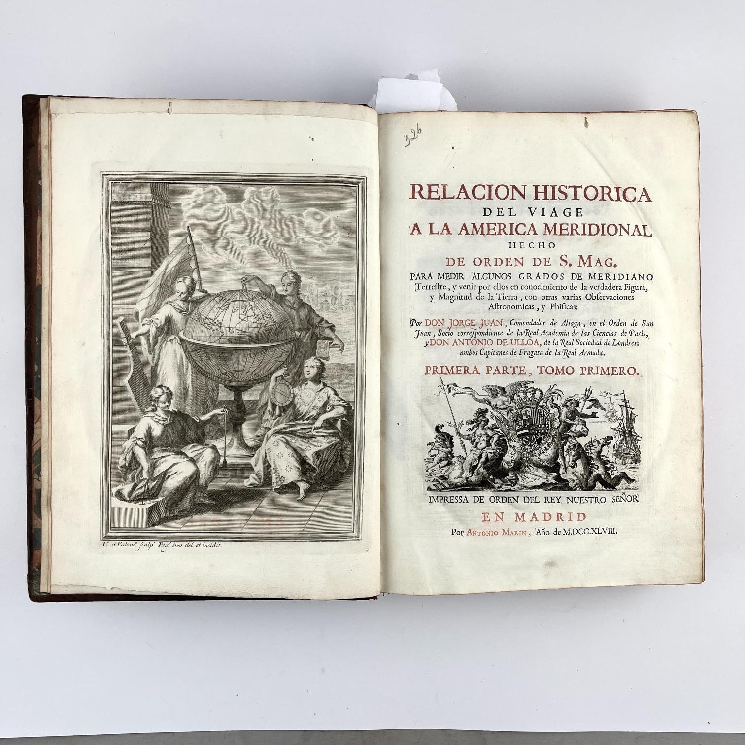 JORGE JUAN Y ANTONIO DE ULLOARelación Histórica del Viage a la América Meridional