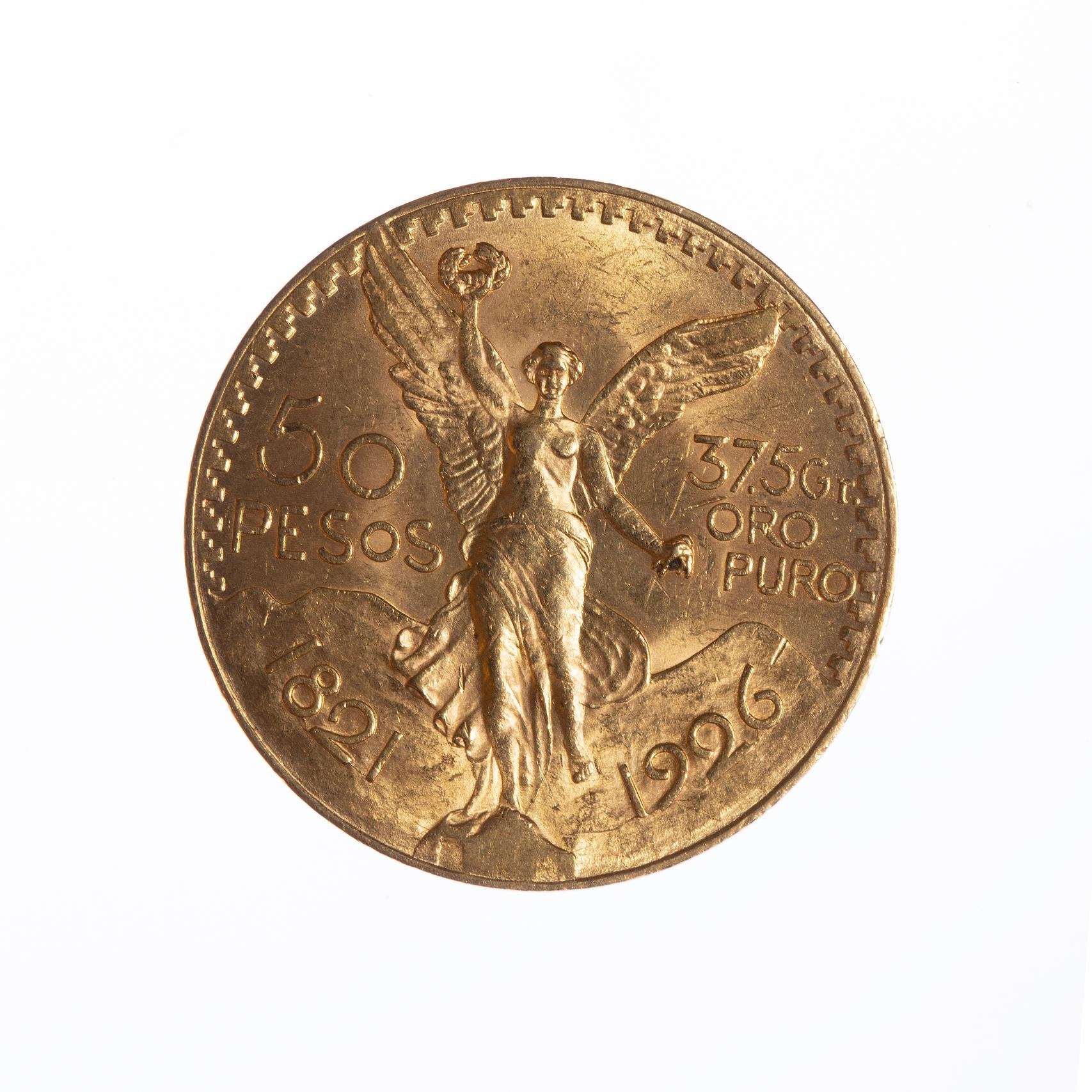 Moneda mexicana oro