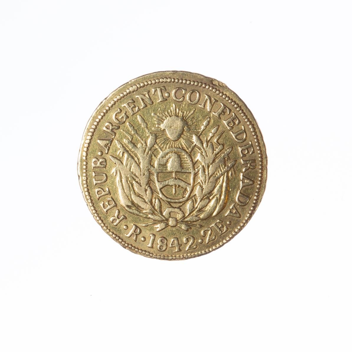 Moneda argentina oro 1842