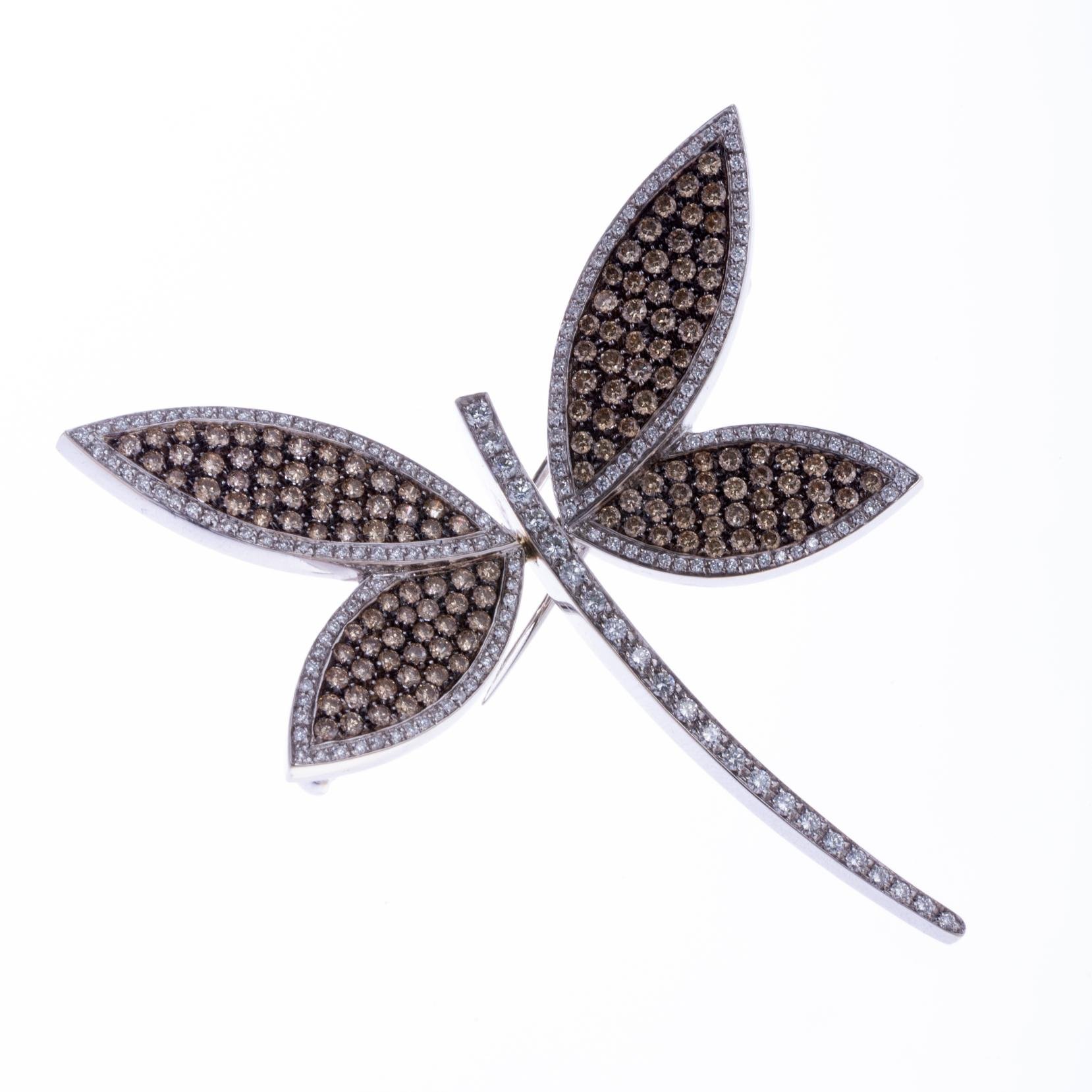 Prendedor oro 18 K y diamantes - Imagen 3