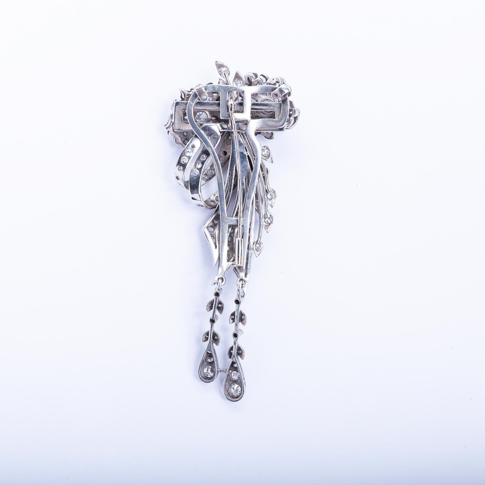 Set en oro 18 K blanco y diamantes - Imagen 3