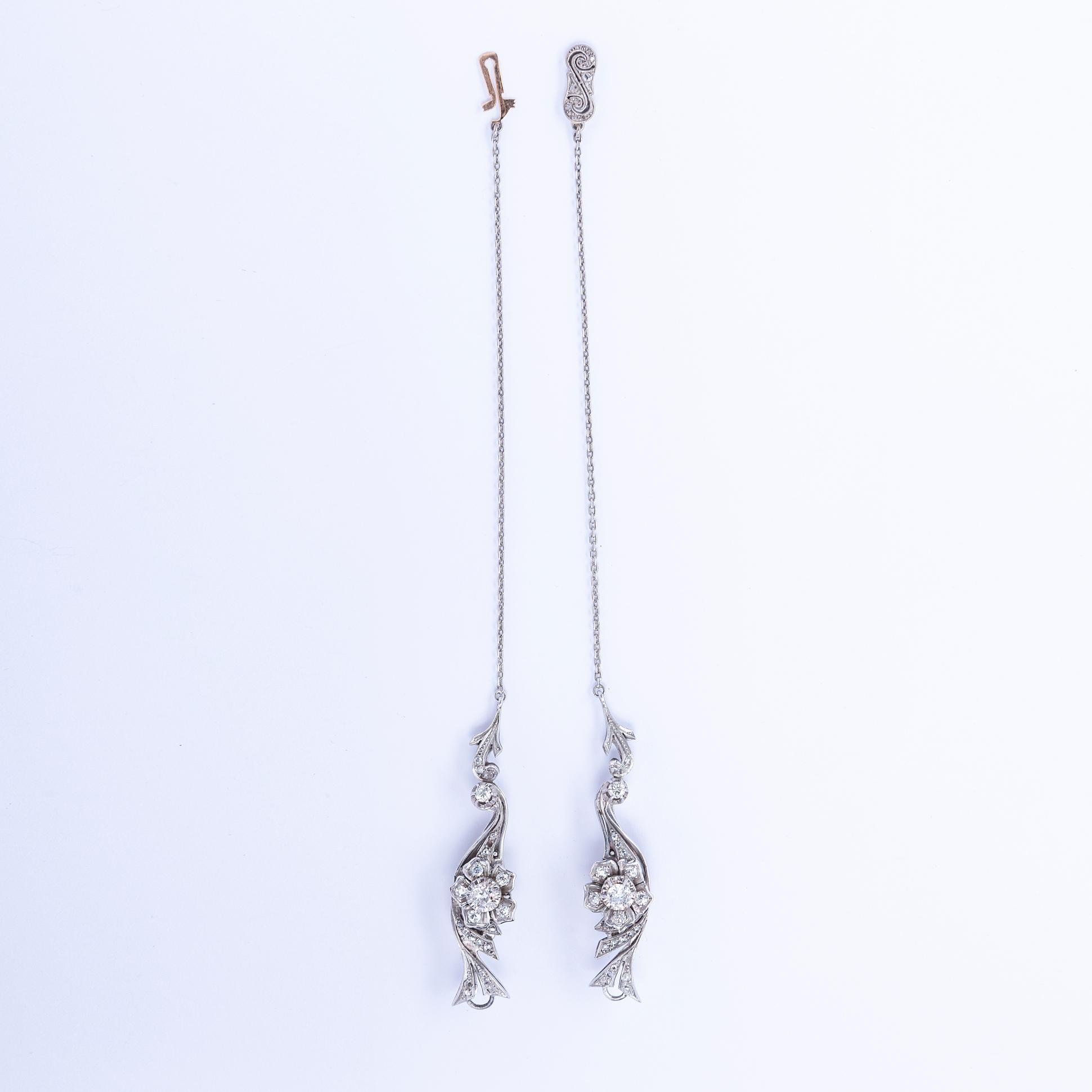 Set en oro 18 K blanco y diamantes - Imagen 4