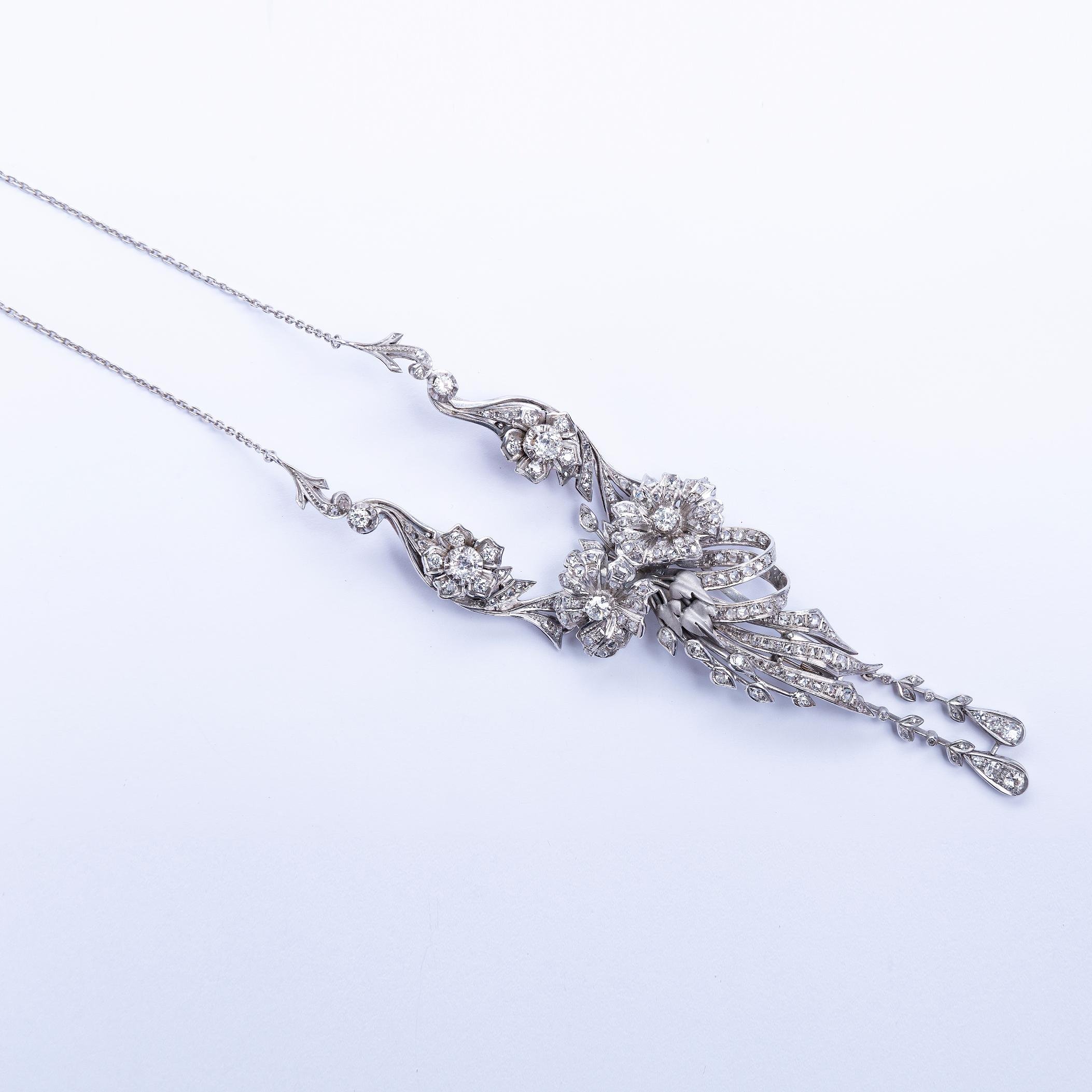 Set en oro 18 K blanco y diamantes - Imagen 5