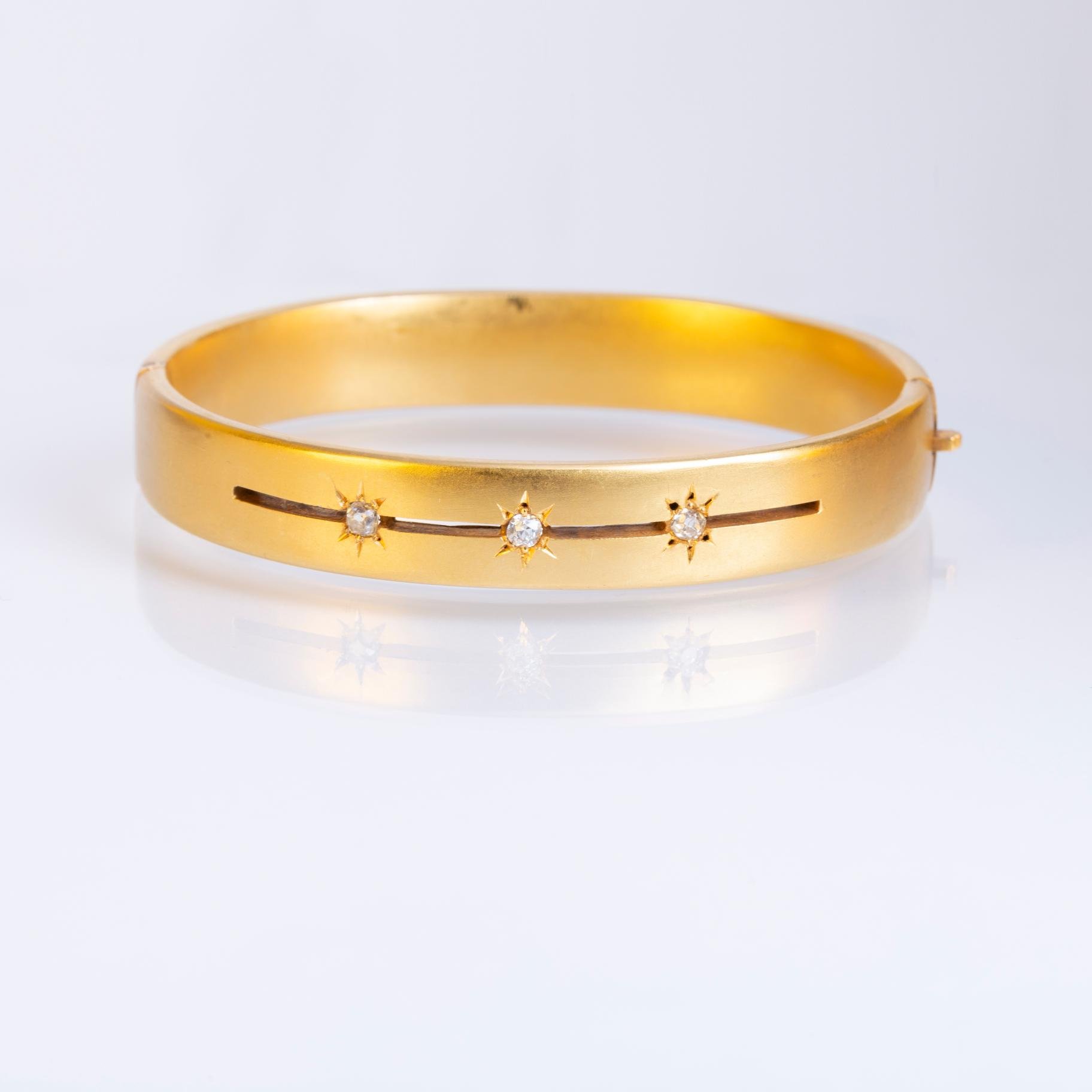 Pulsera oro amarillo y diamantes