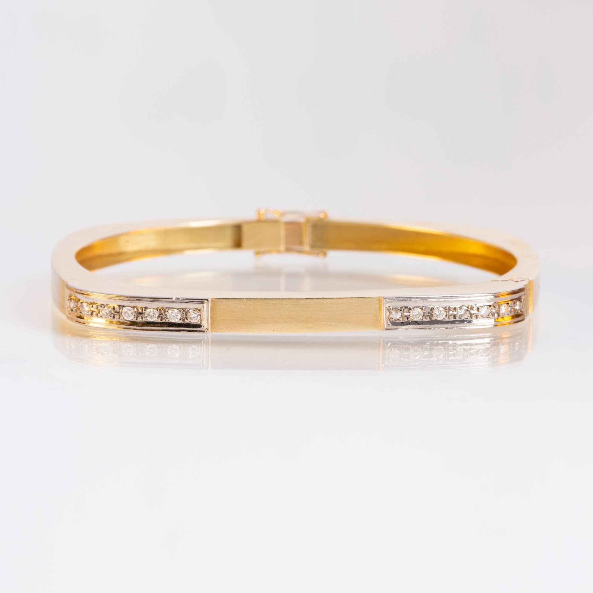 Pulsera oro amarillo y diamantes