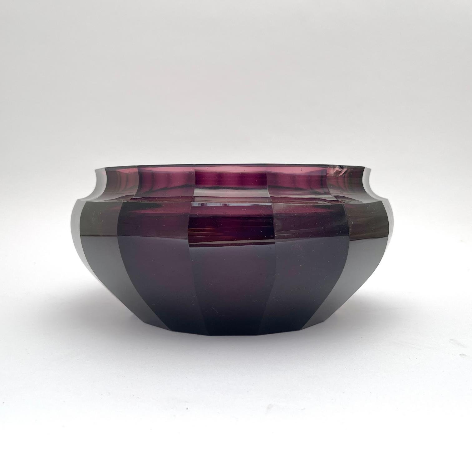 Bowl en cristal facetado