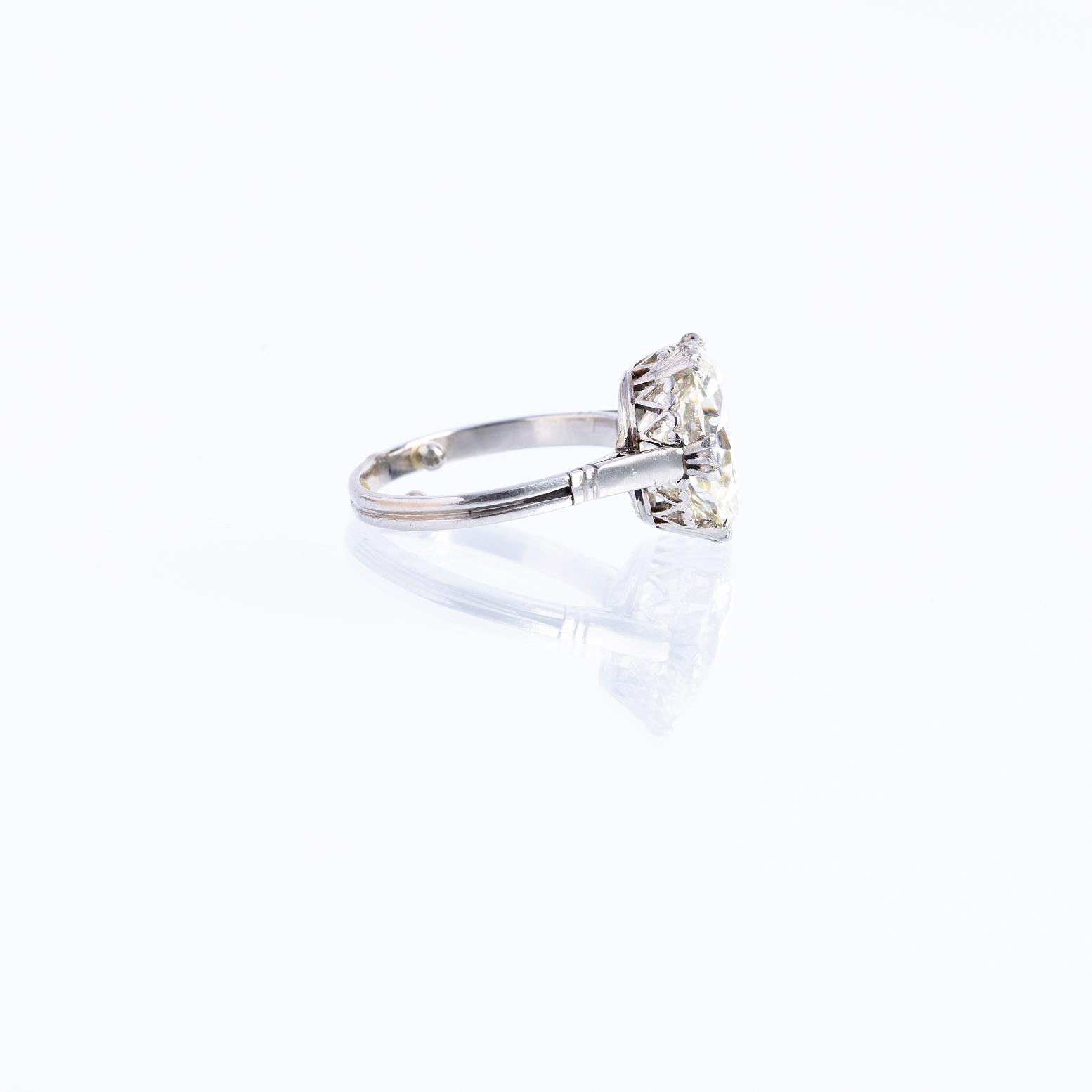 Anillo platino y diamante - Imagen 4