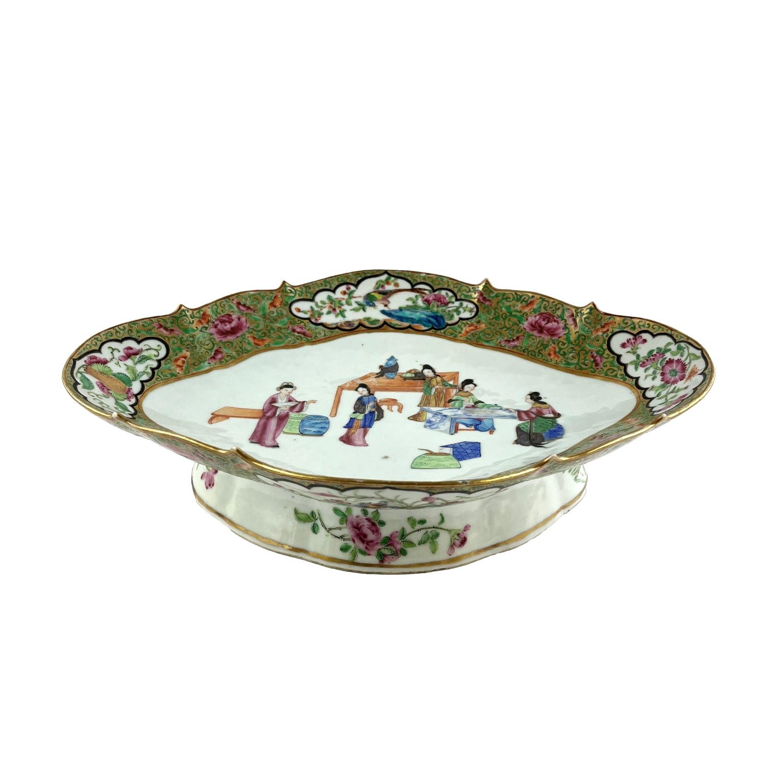 Centro chino en porcelana