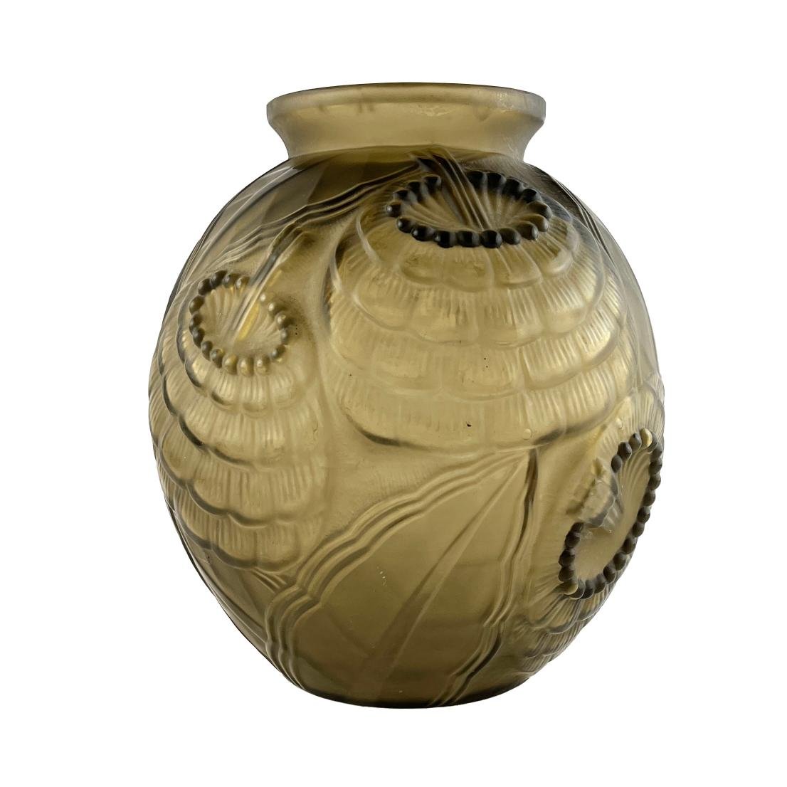 Florero art decó en cristal