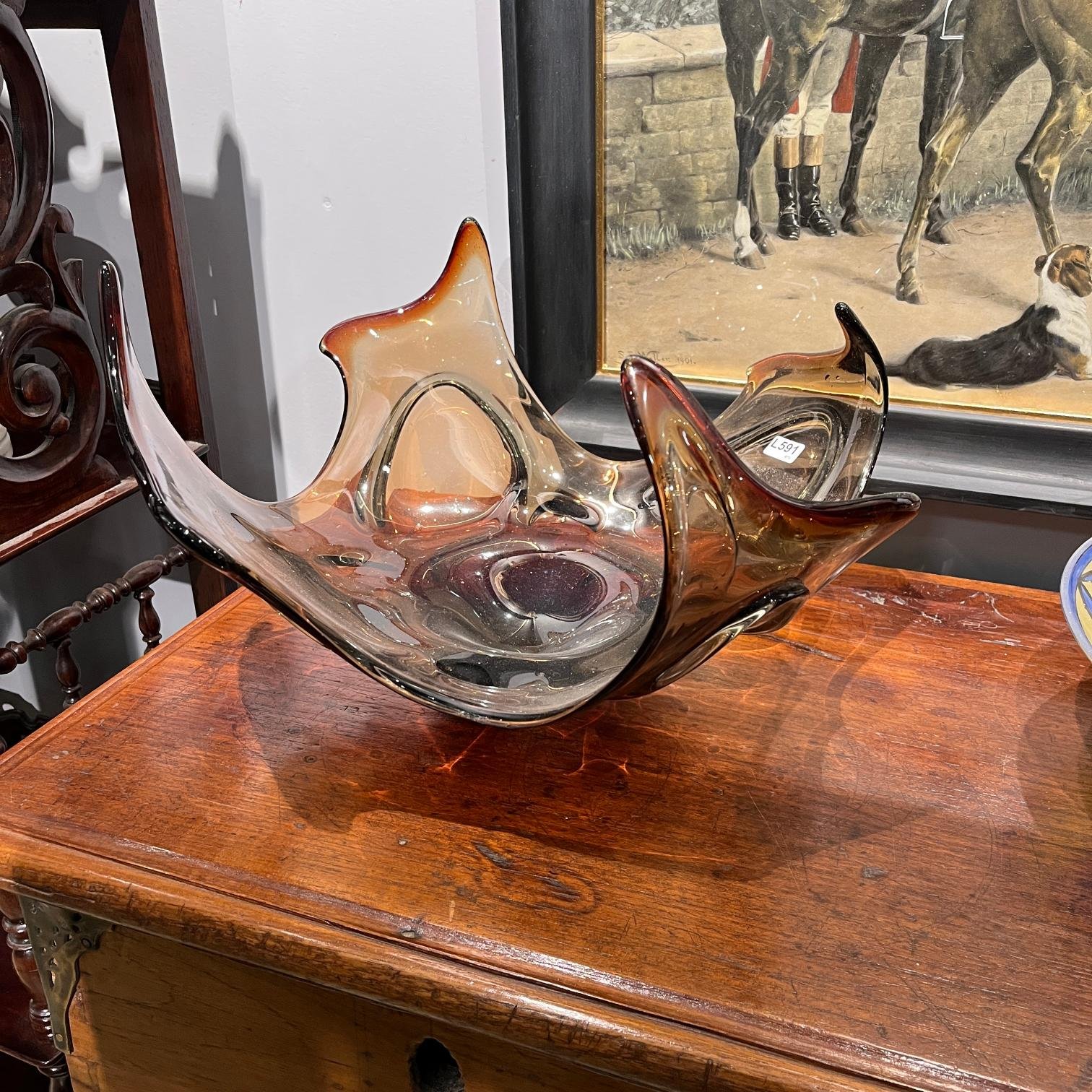 Centro de mesa en cristal de Murano