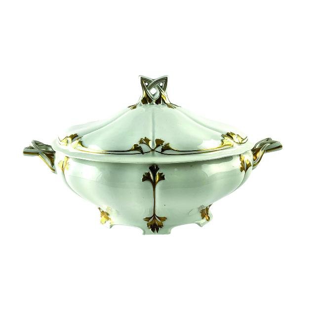 Juego de mesa art nouveau en porcelana Limoges - Imagen 3