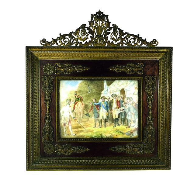 Acuarela "Batalla de Yorktown"