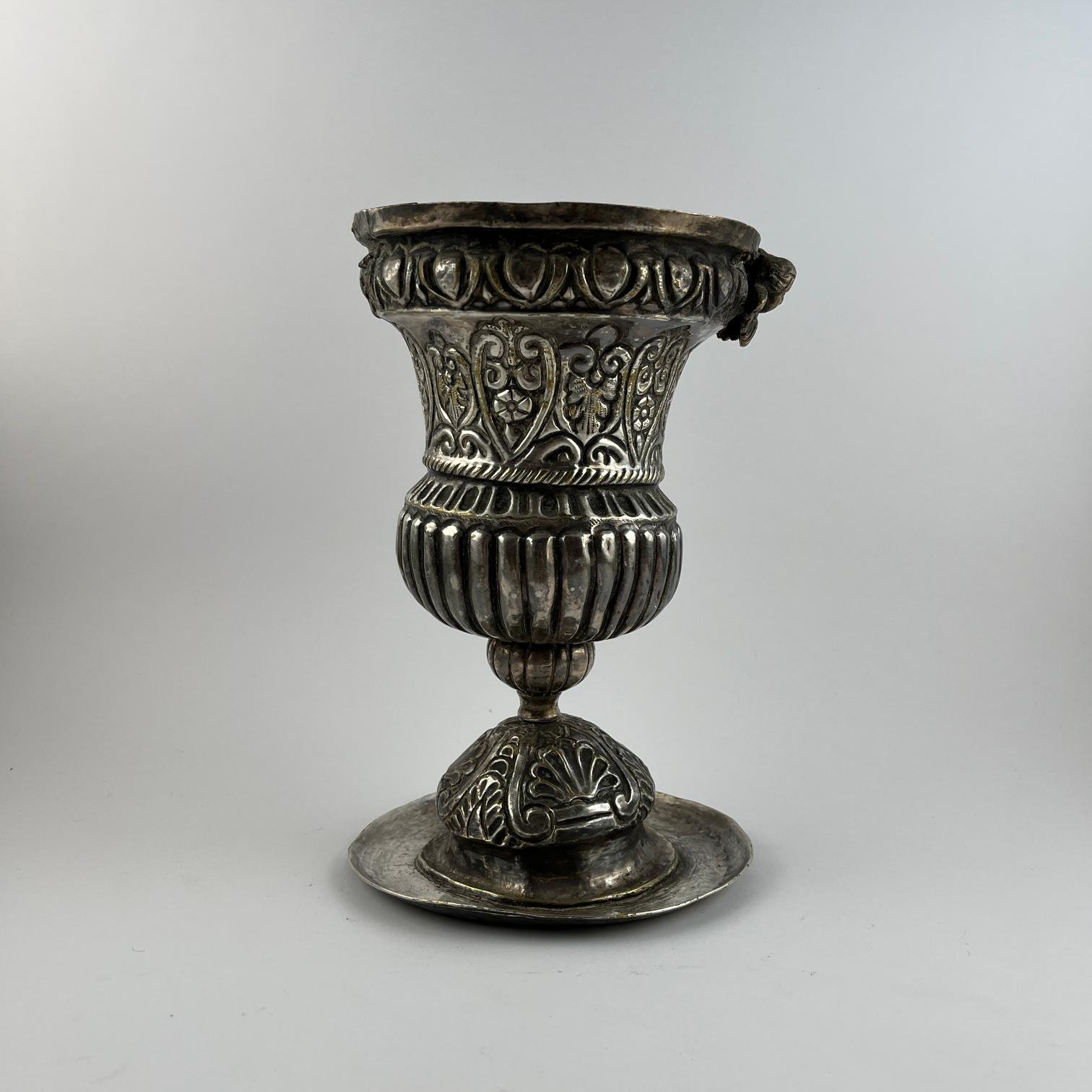 Florero en plata boliviana