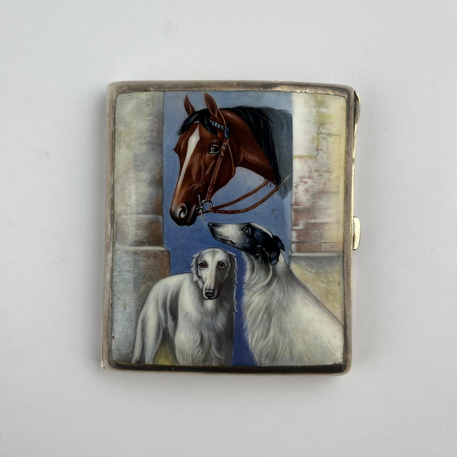 Cigarrera de bolsillo en plata