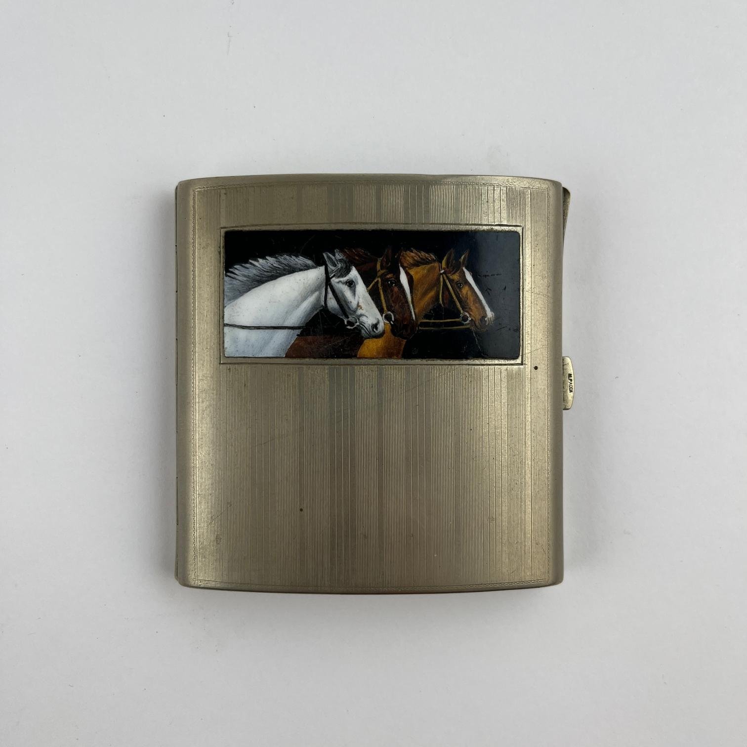 Cigarrera de bolsillo en alpaca