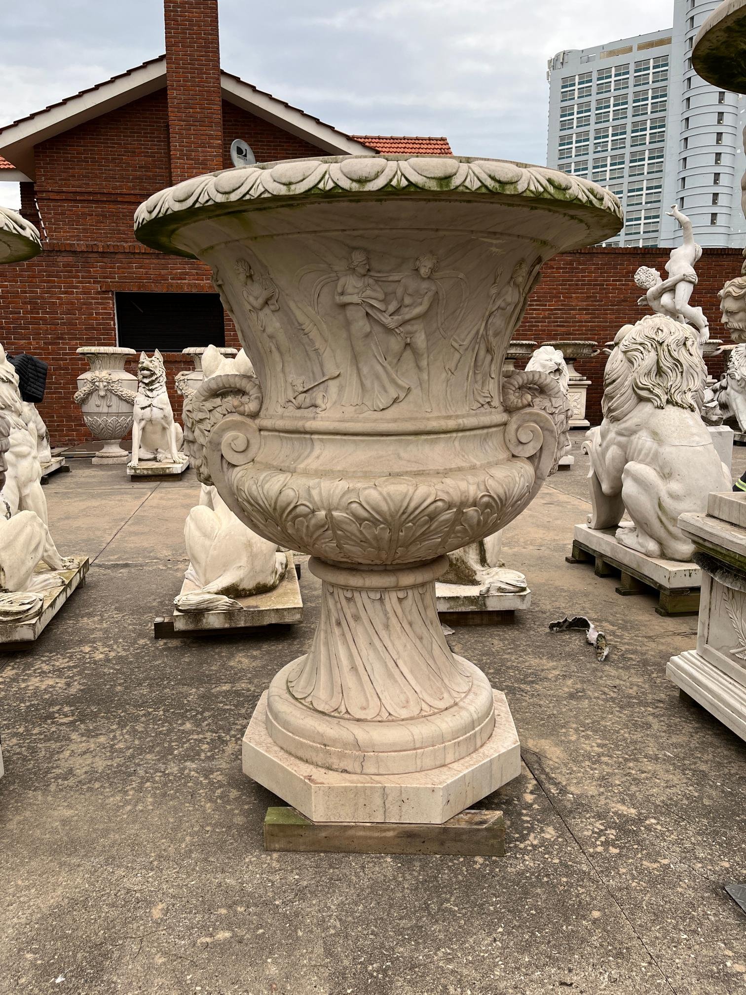 Par de copones en mármol