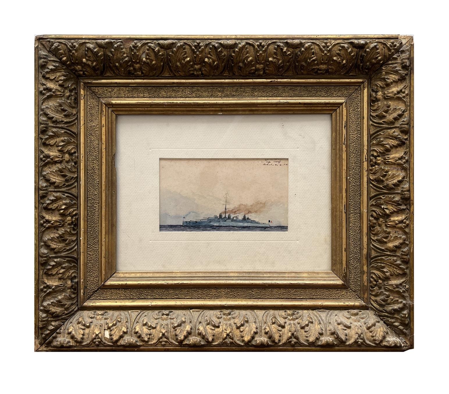 Manuel Larravide "Buque de guerra francés"