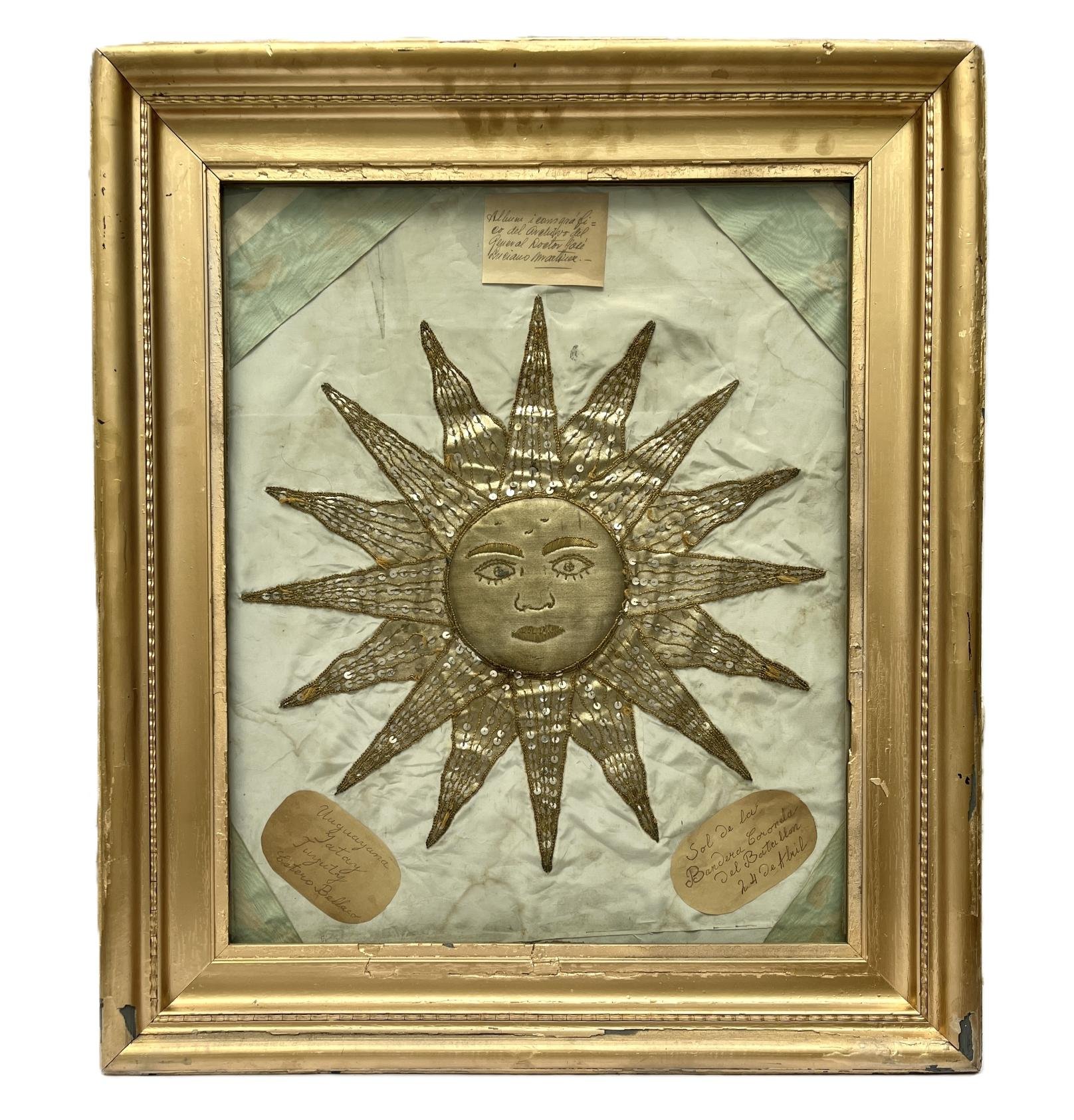 Antiguo "Sol de Mayo" en seda