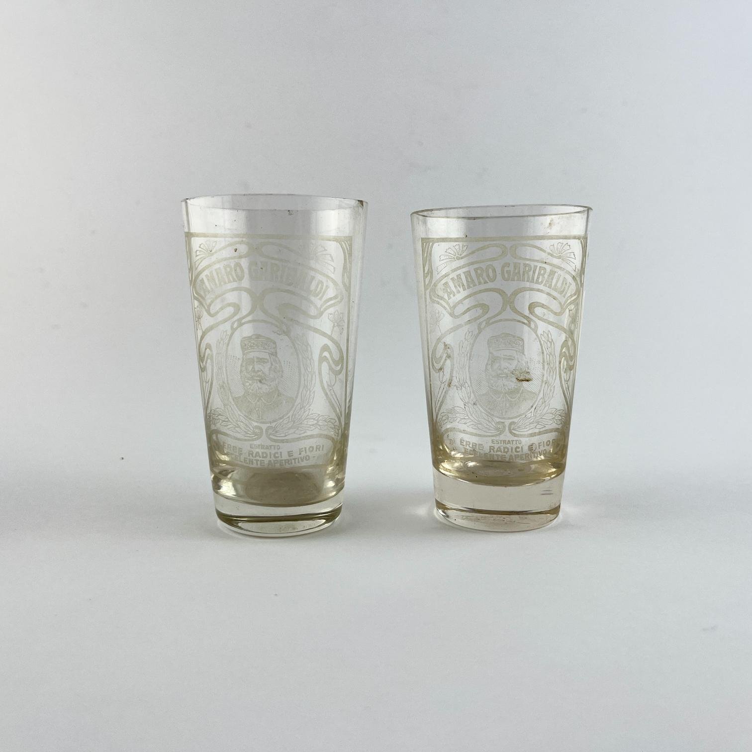 Par de vasos "Amaro Garibaldi"