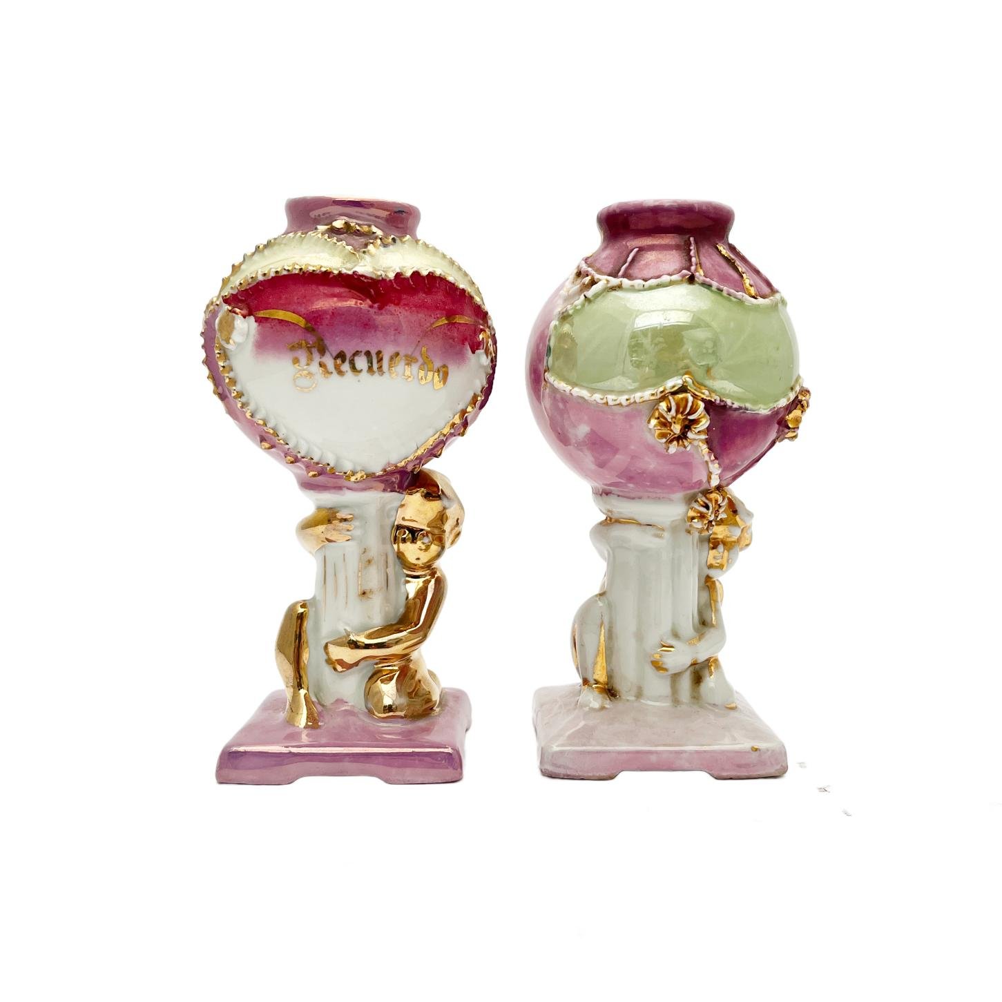 Dos mates en porcelana