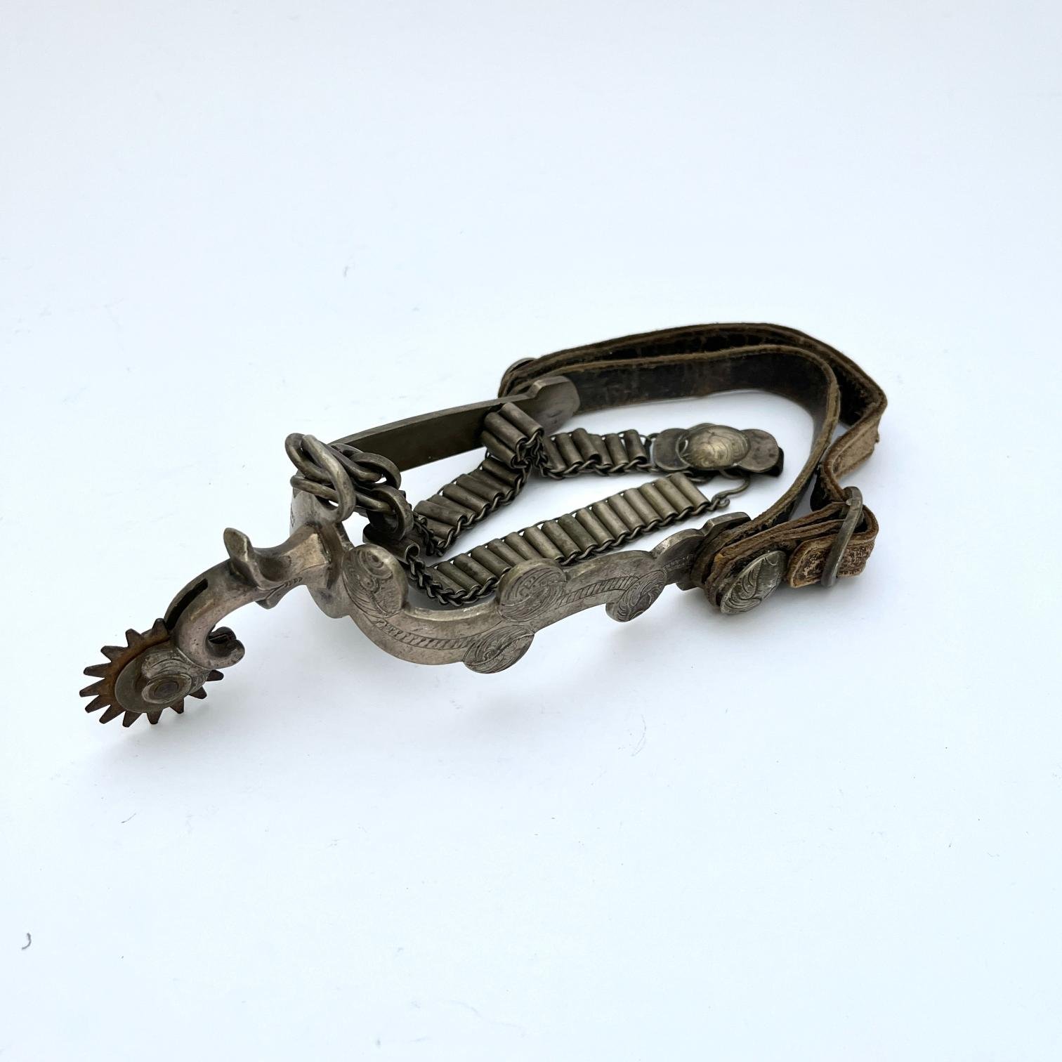 Par de espuelas en plata