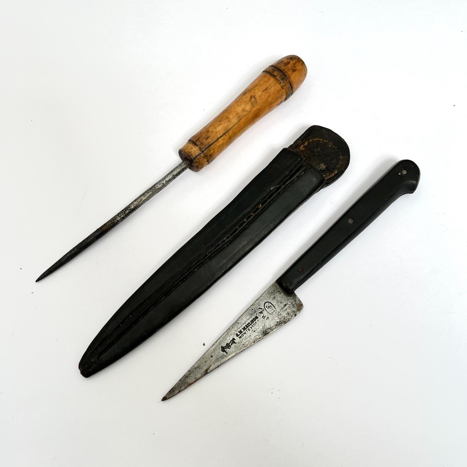 Set de pequeña chaira y cuchillo verijero "Cazador al Filo"