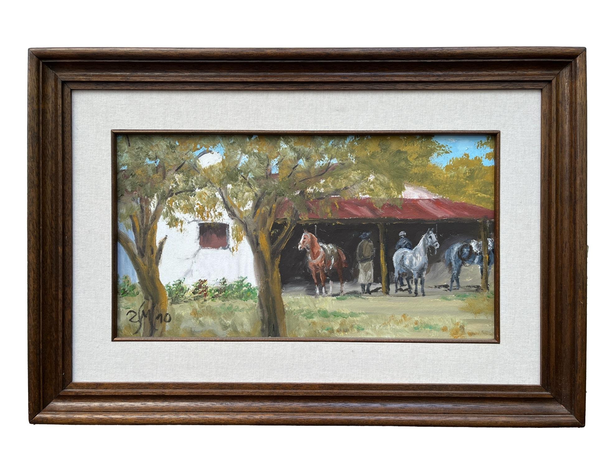 Enrique Zorrilla "Ensillando"