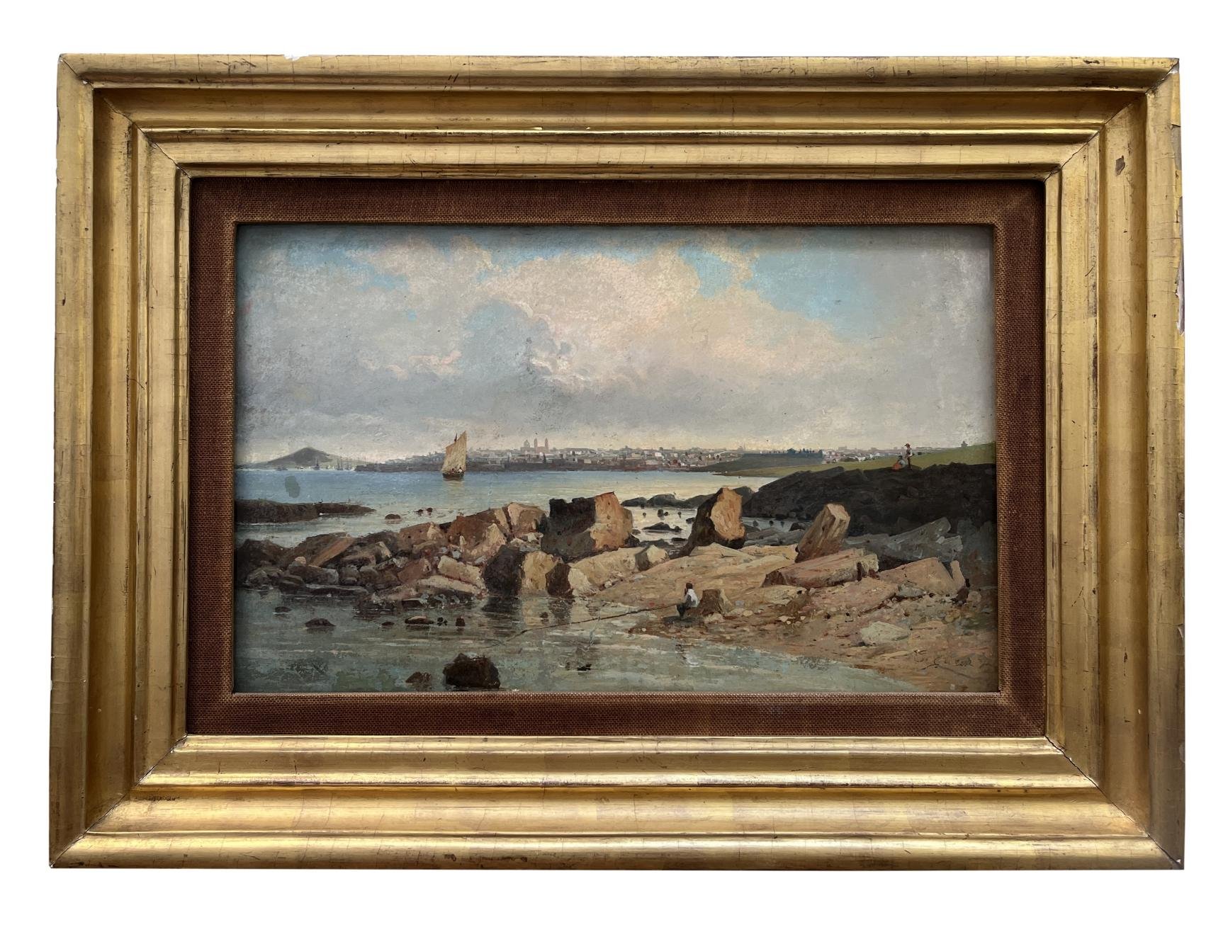 Carlo Corsetti "Vista de Montevideo desde Punta Carretas"