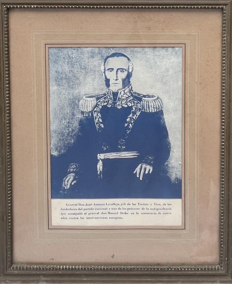 Afiche litográfico “General Don Juan Antonio Lavalleja