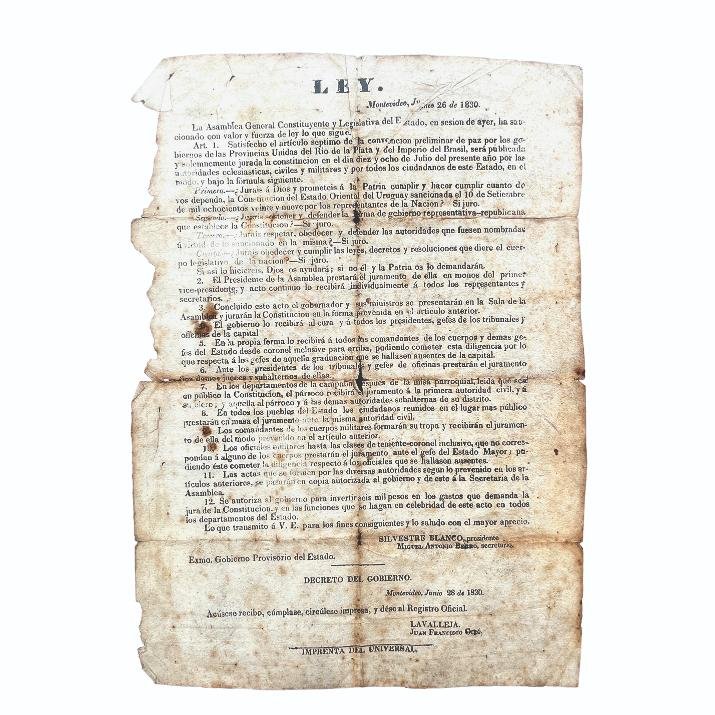 Documento Constitución 1830