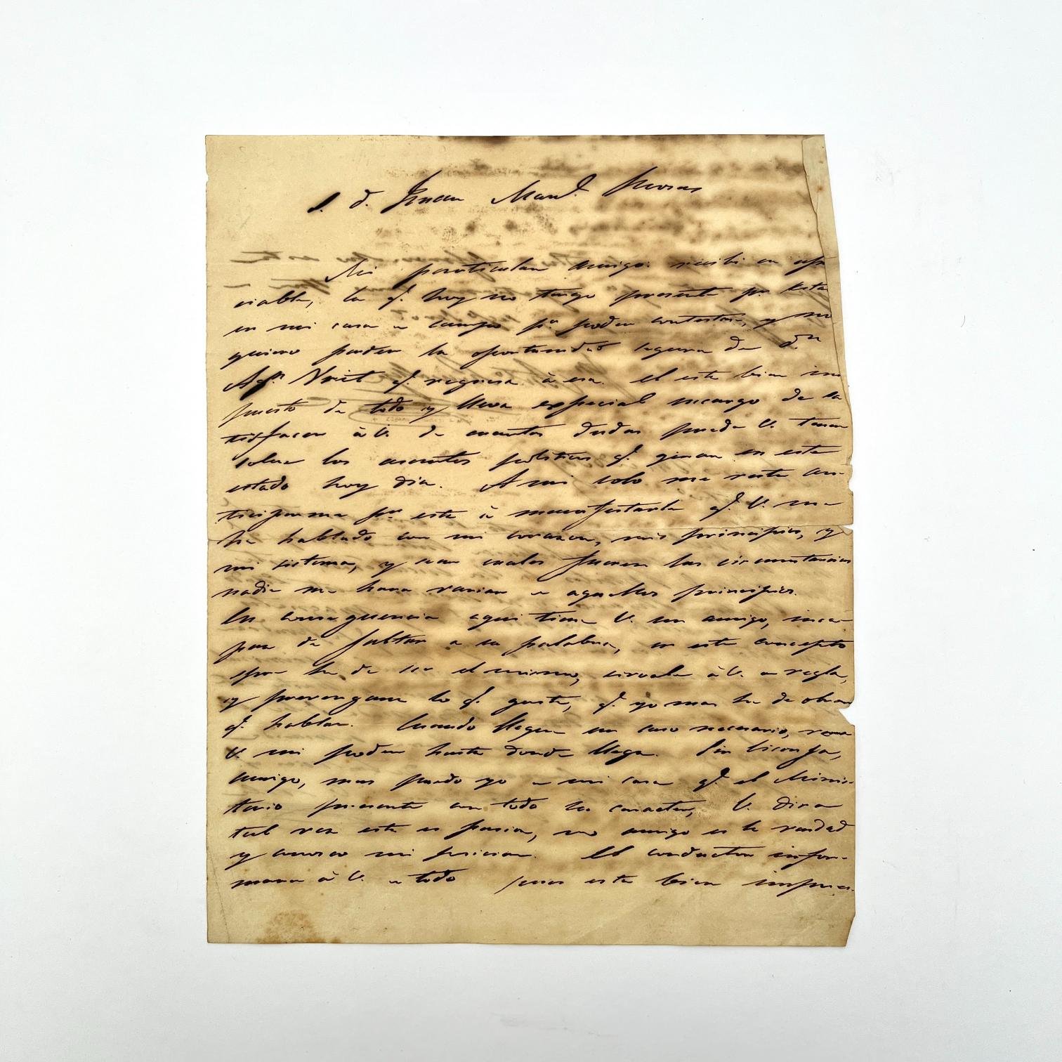 Carta manuscrita Lavalleja 1830