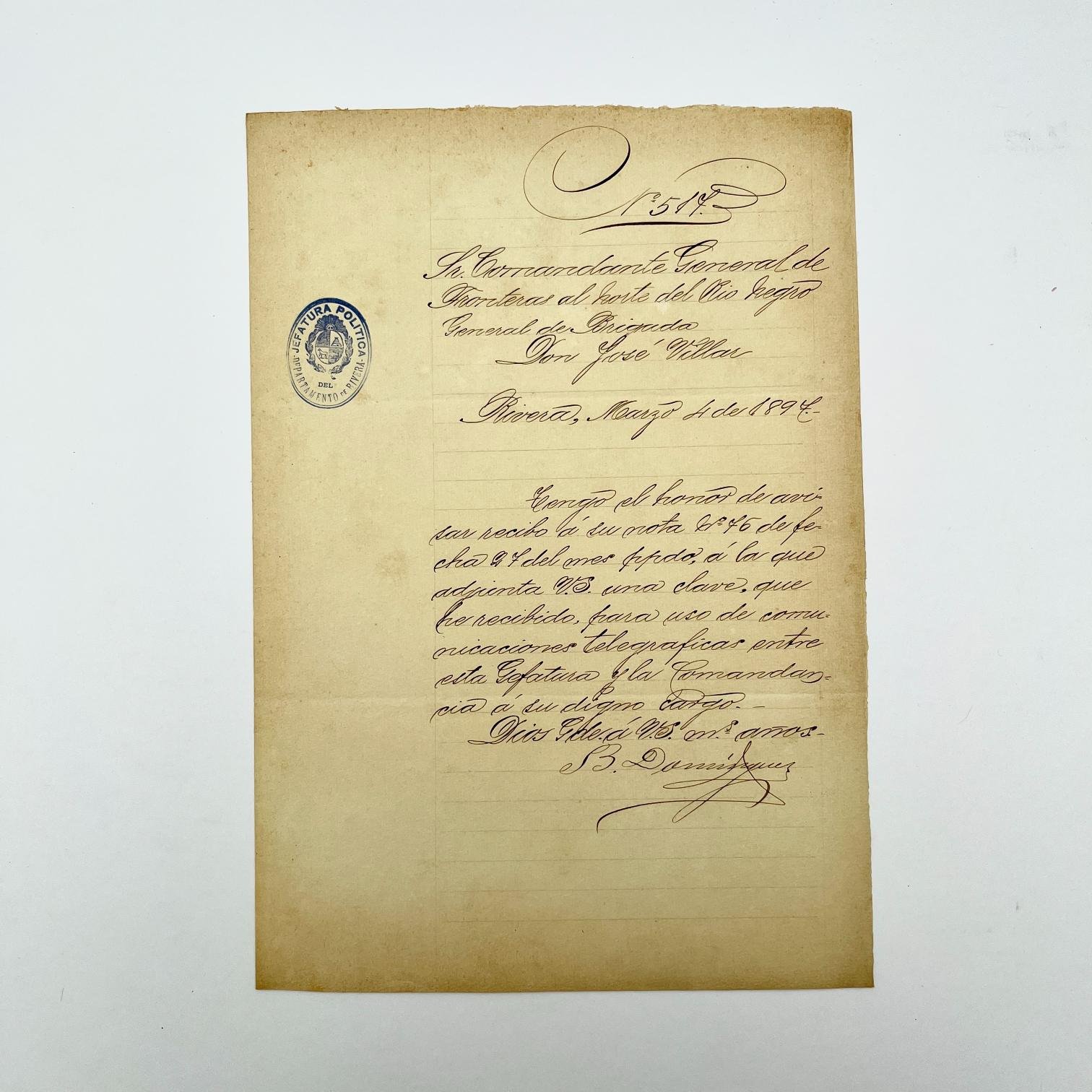 Documento revolución 1897