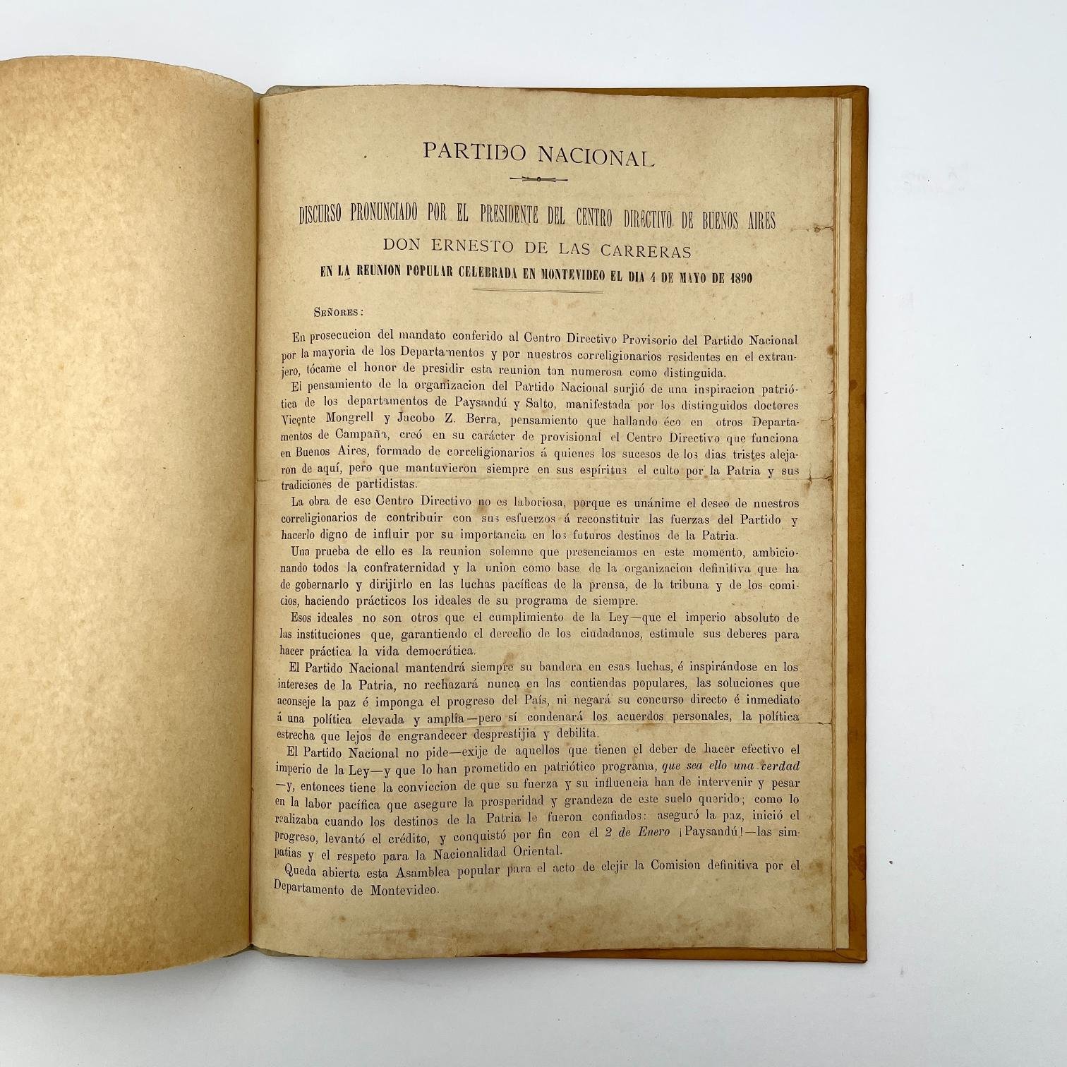 Documento Partido Nacional 1890