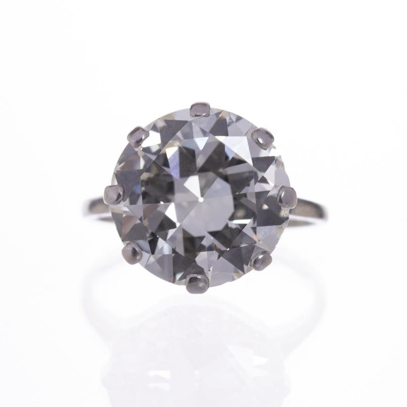 Anillo solitario en oro 18 K con brillante - Imagen 2