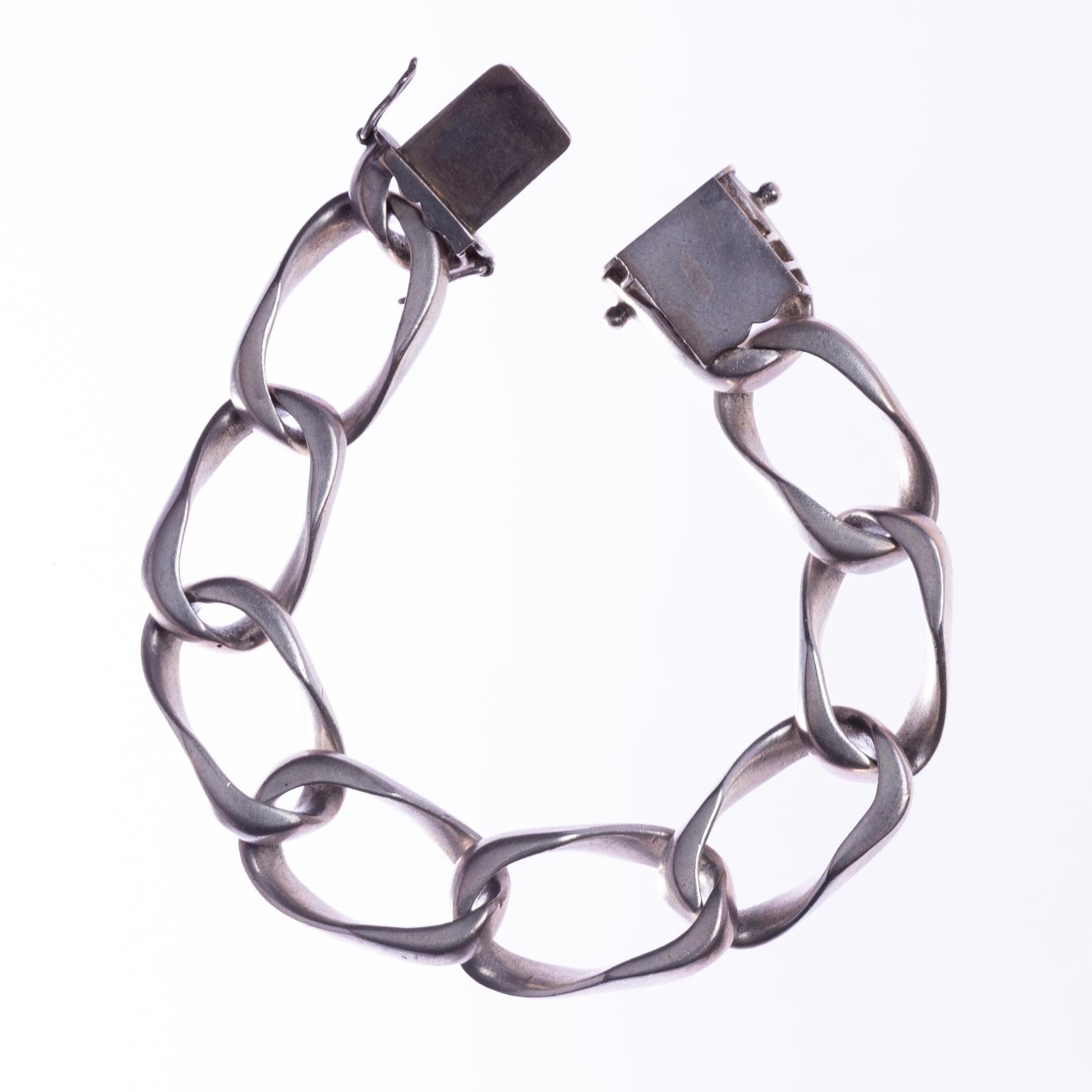 Gargantilla y cadena en plata 900