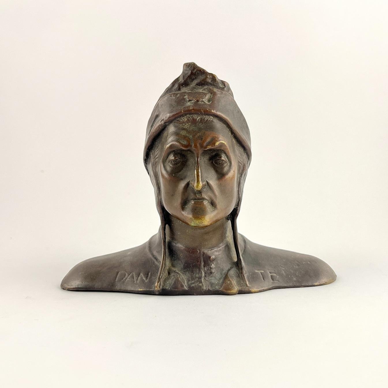 Escultura en bronce "Dante"