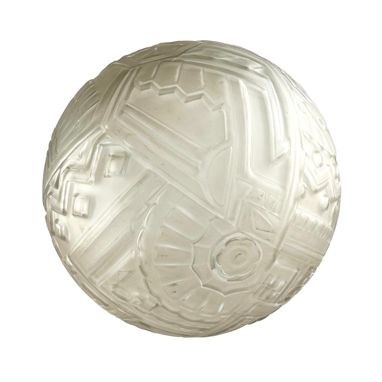 Pantalla art decó en cristal