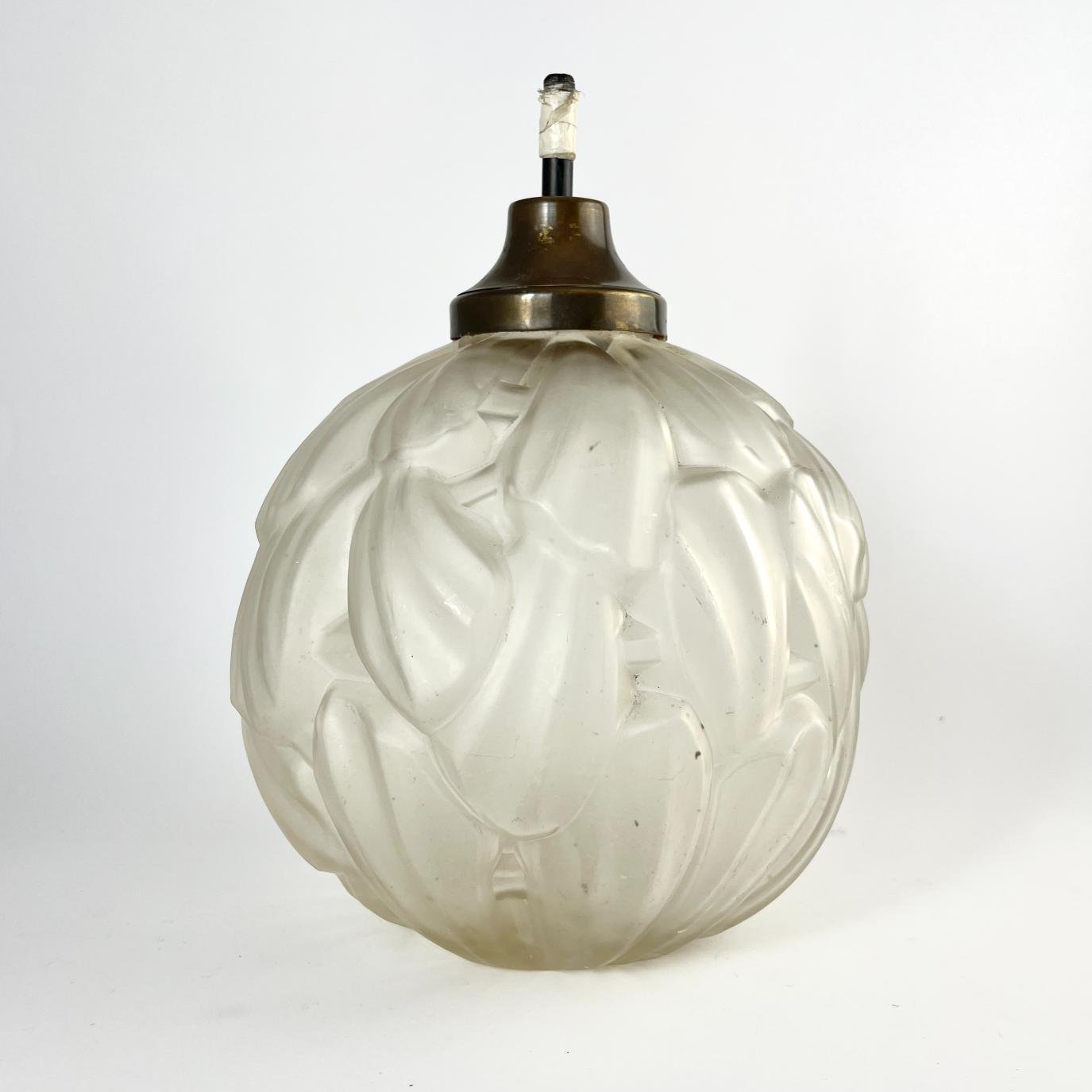 Florero art decó en cristal