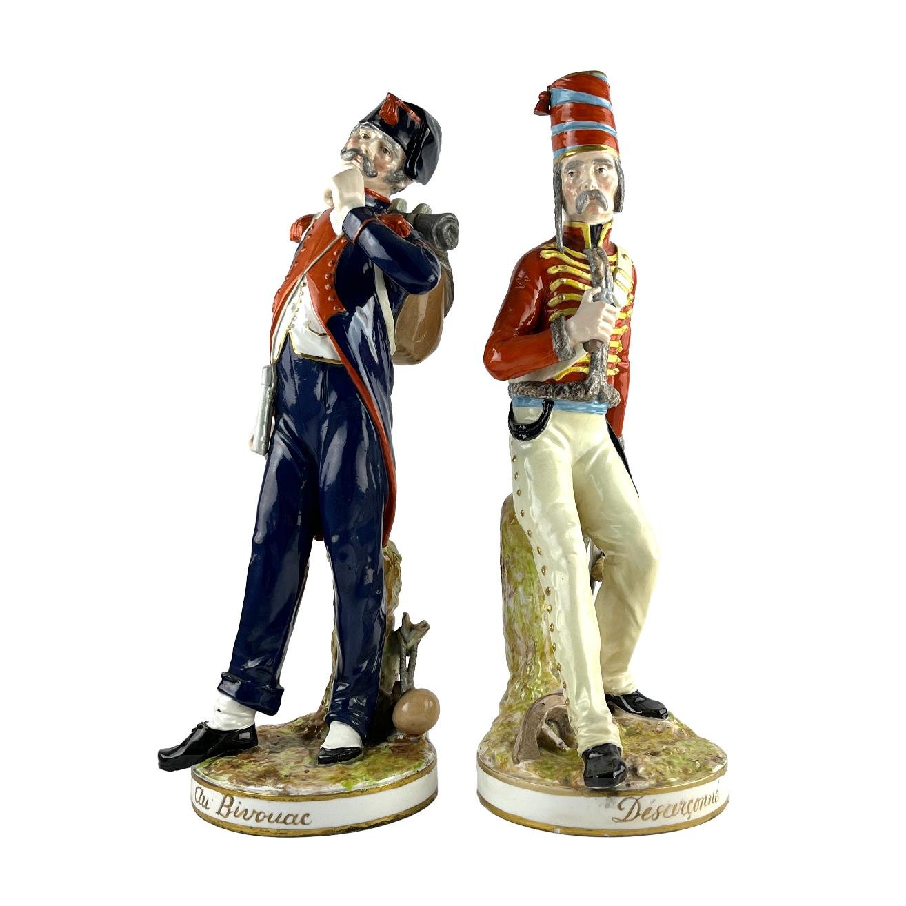 Par de esculturas en porcelana Sèvres