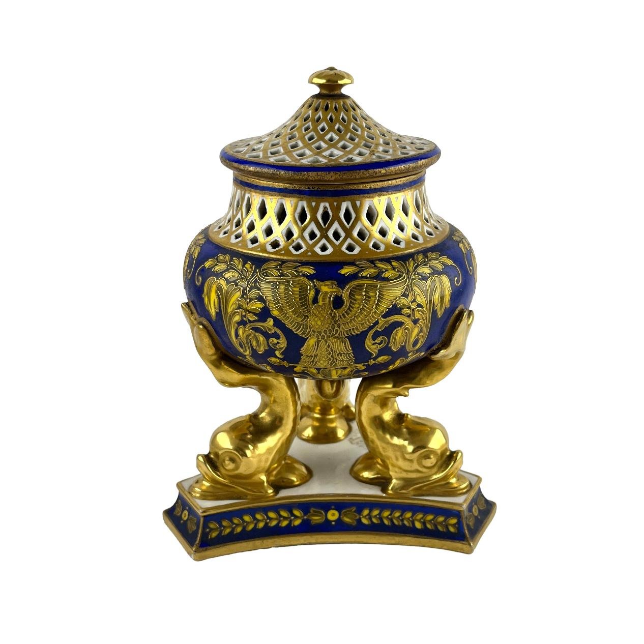 Sahumador francés en porcelana Sèvres