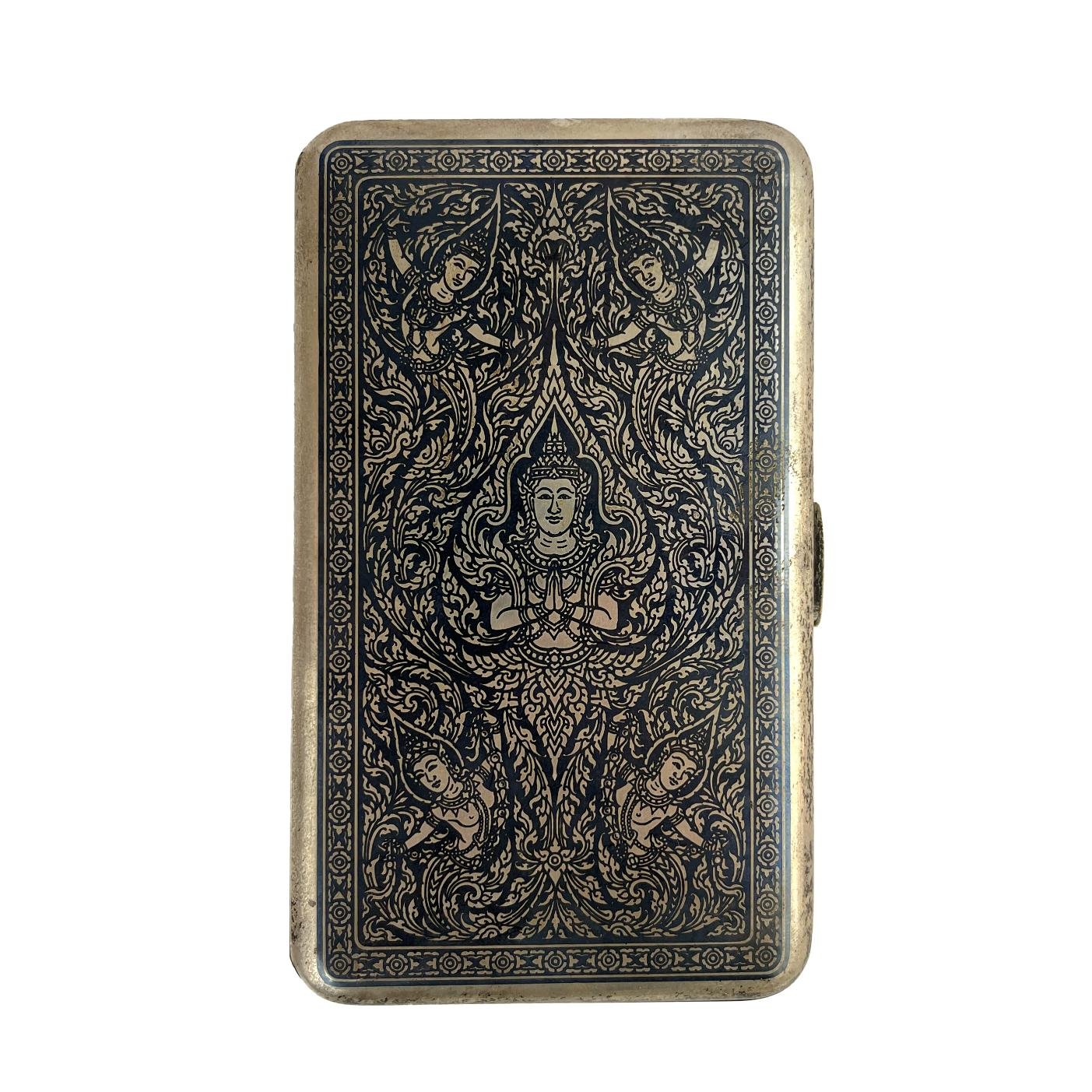 Cigarrera de bolsillo en plata