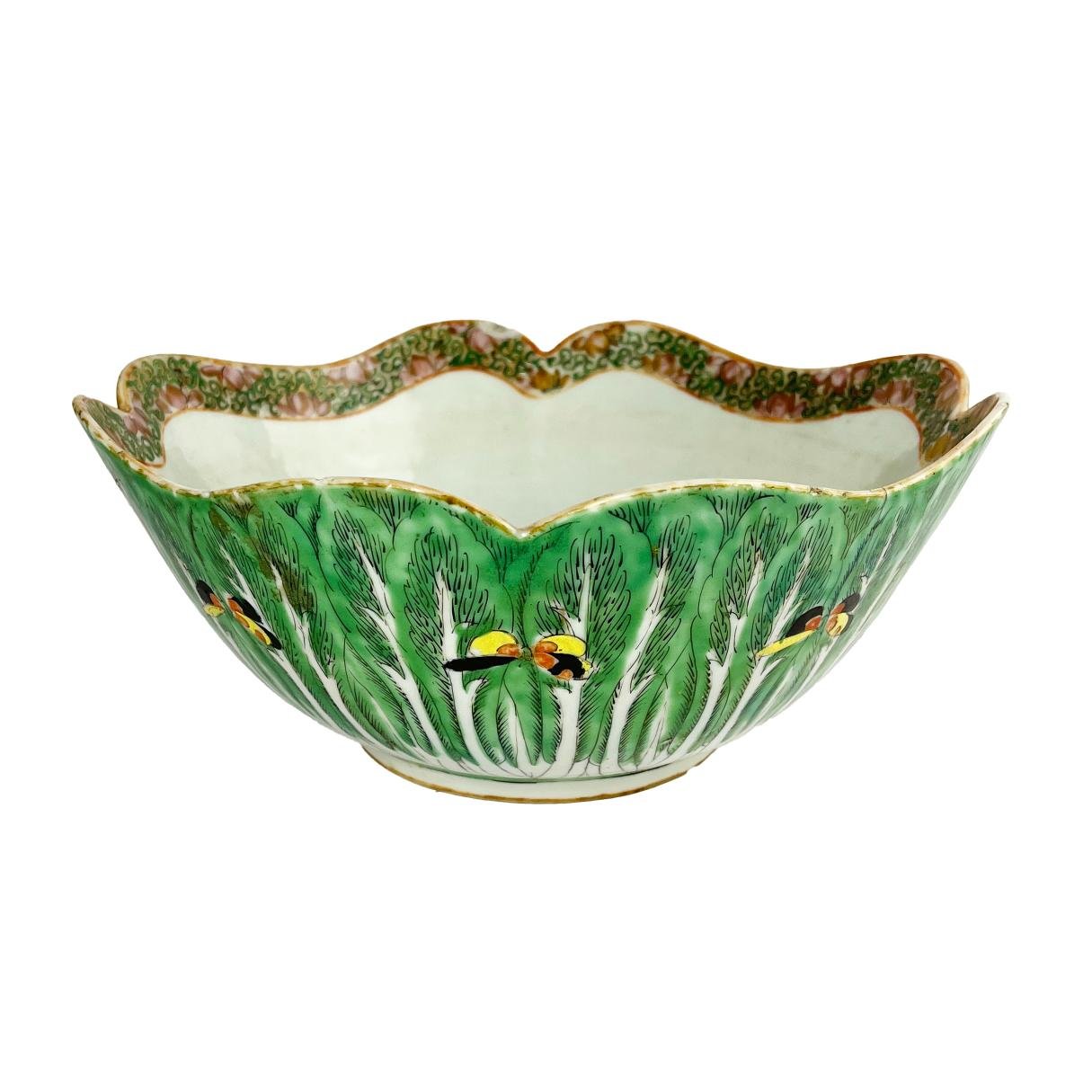 Bowl chino en porcelana familia rosa