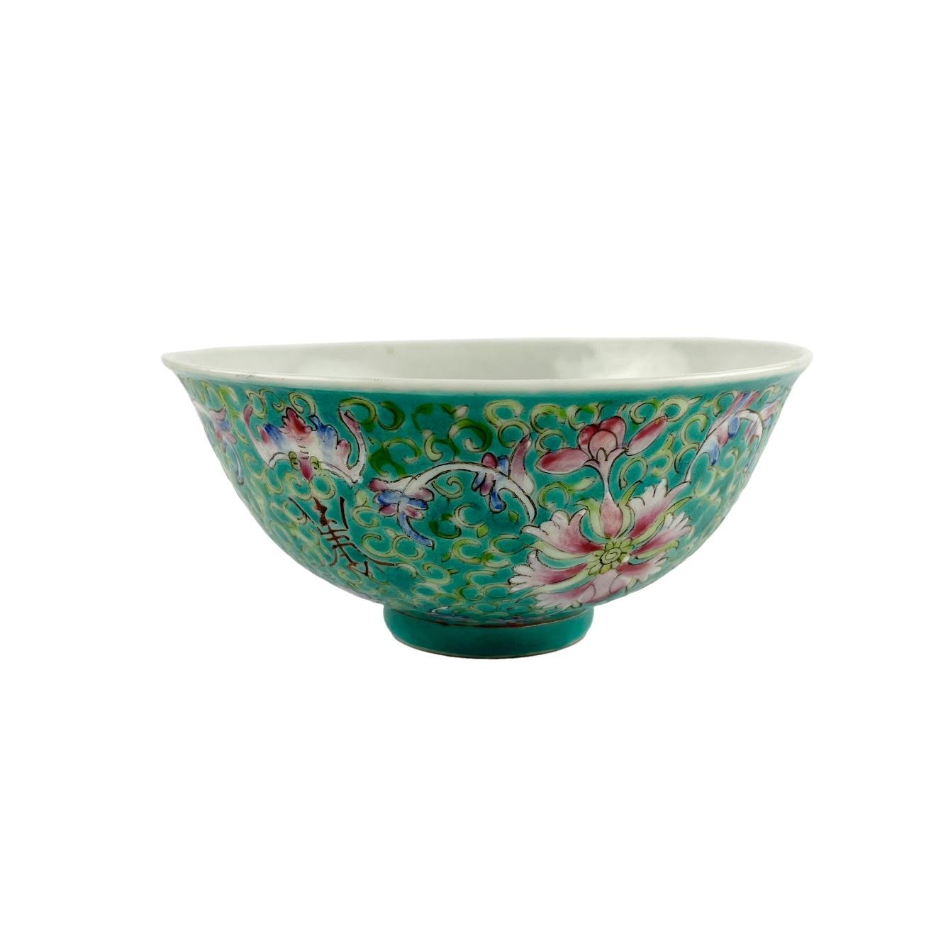 Bowl chino en porcelana familia rosa