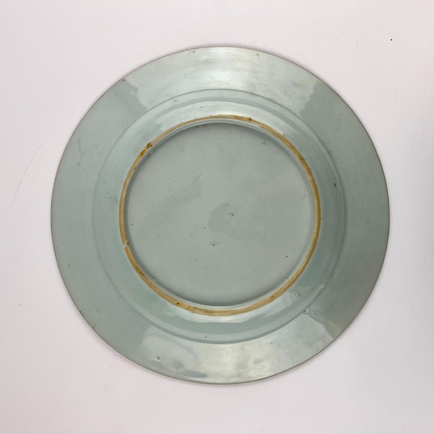 Par de platos chinos en porcelana Compañía de Indias - Imagen 3